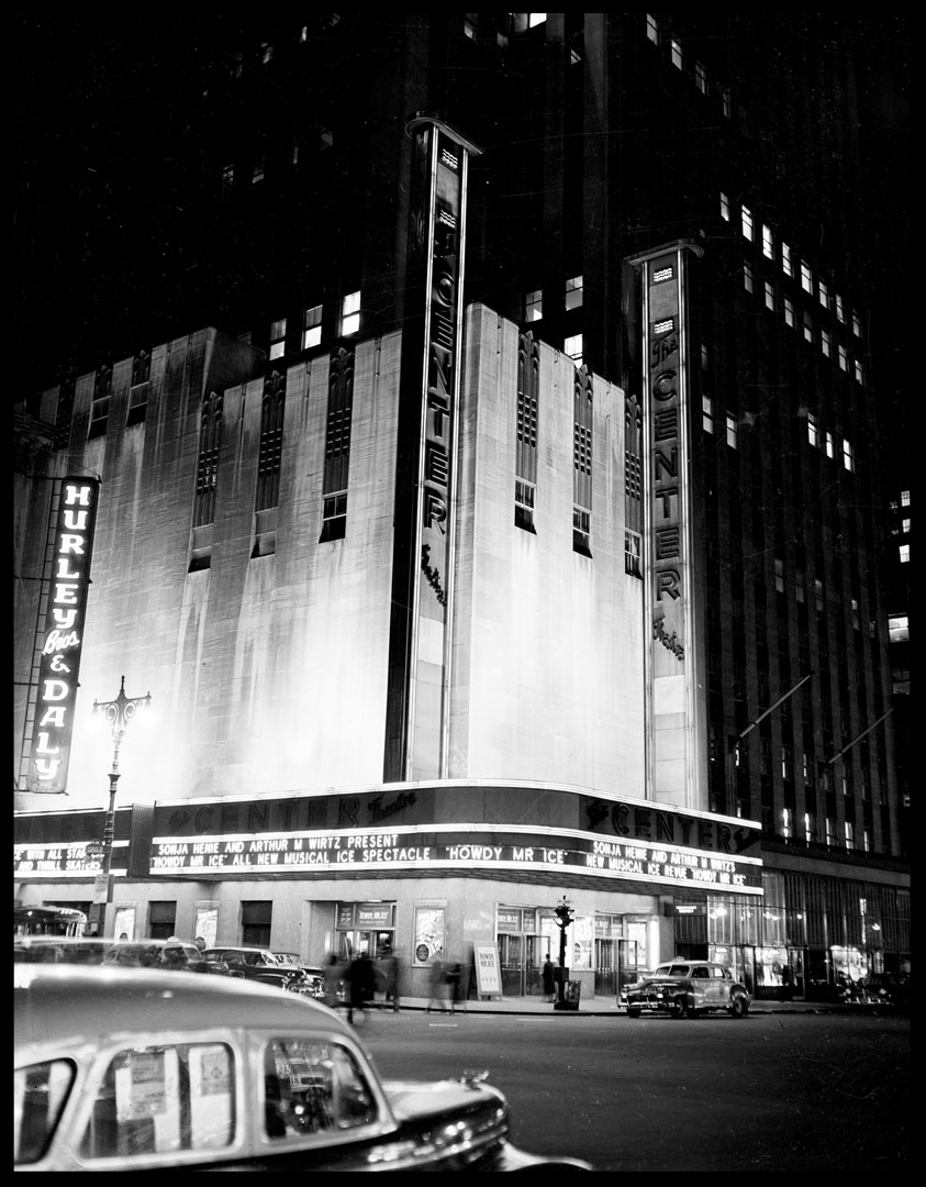 The Center Theater c.1948 from original 4x5 negative
