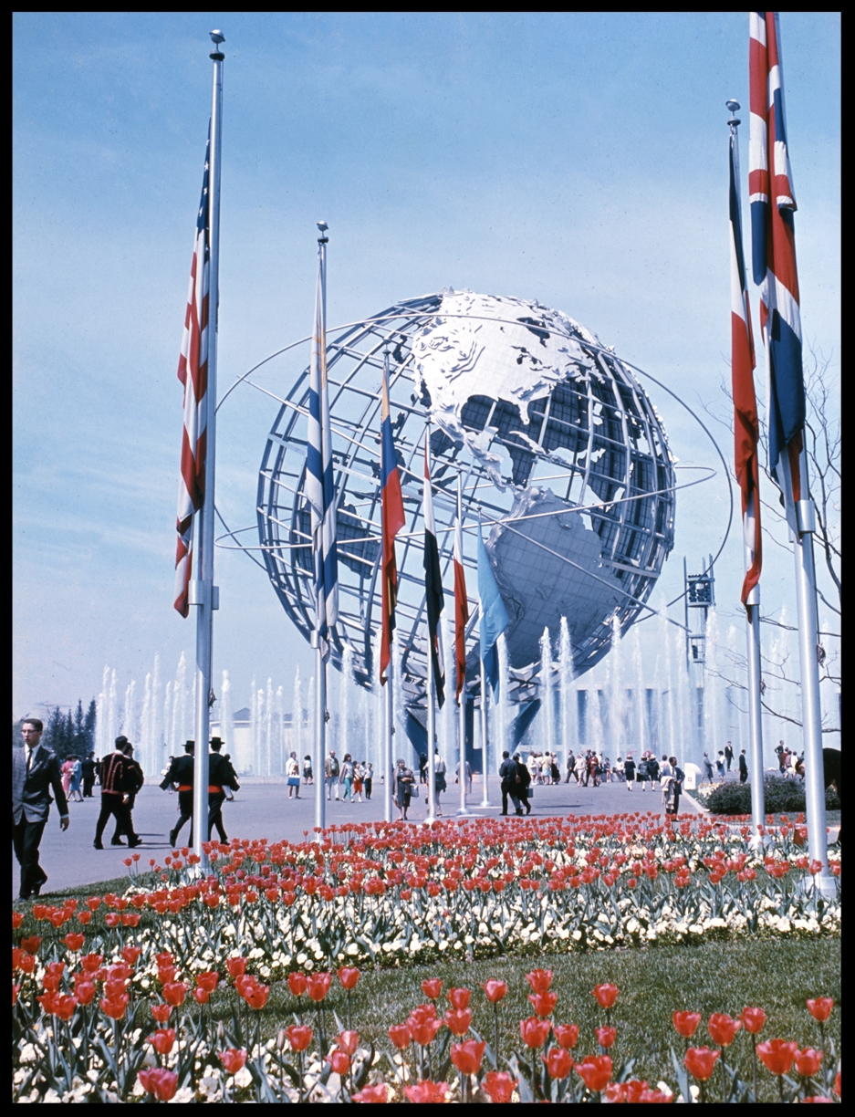 Flushing Meadows Park 1964 Worlds Fair from original 4x5 transparency