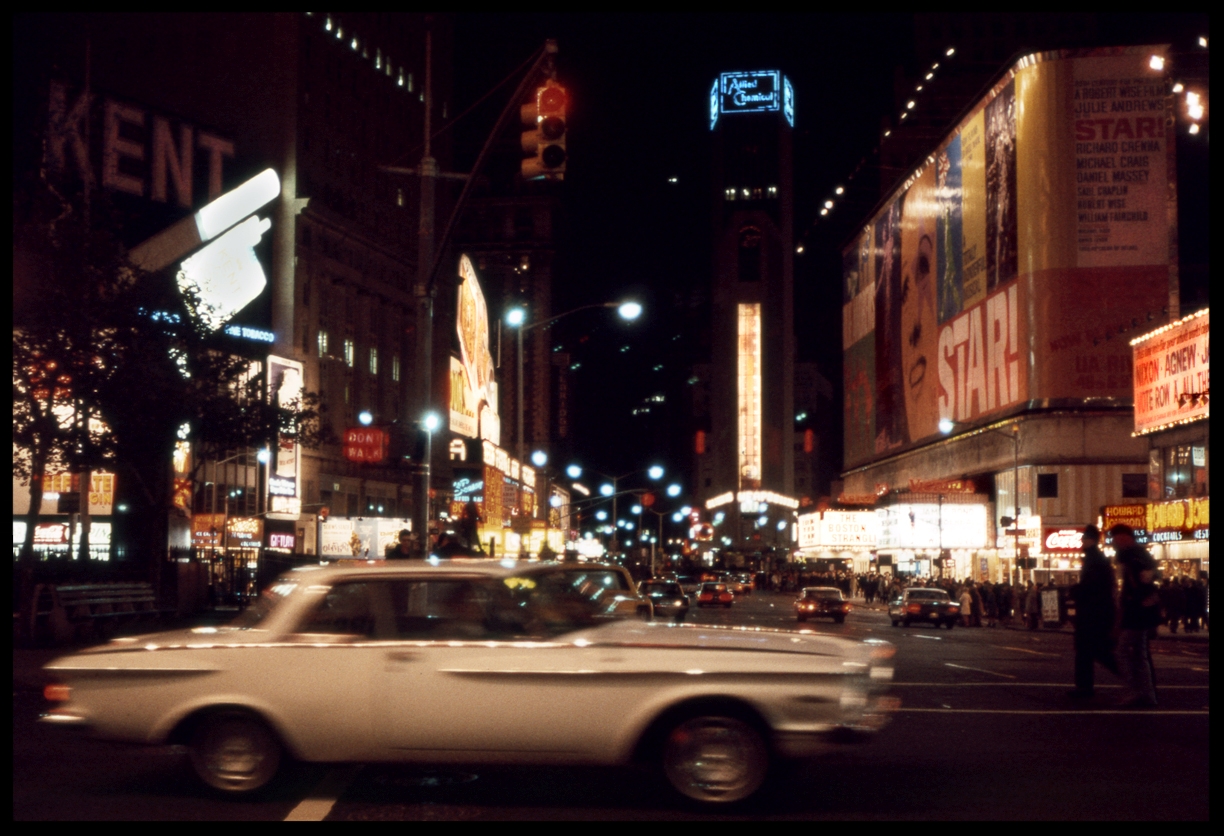 Times Square, NYC 1968 from original 35mm transparency #vintagenyc #vintagetimessquare #oldtimessquare #nixon #vintagephoto #vintagephotography