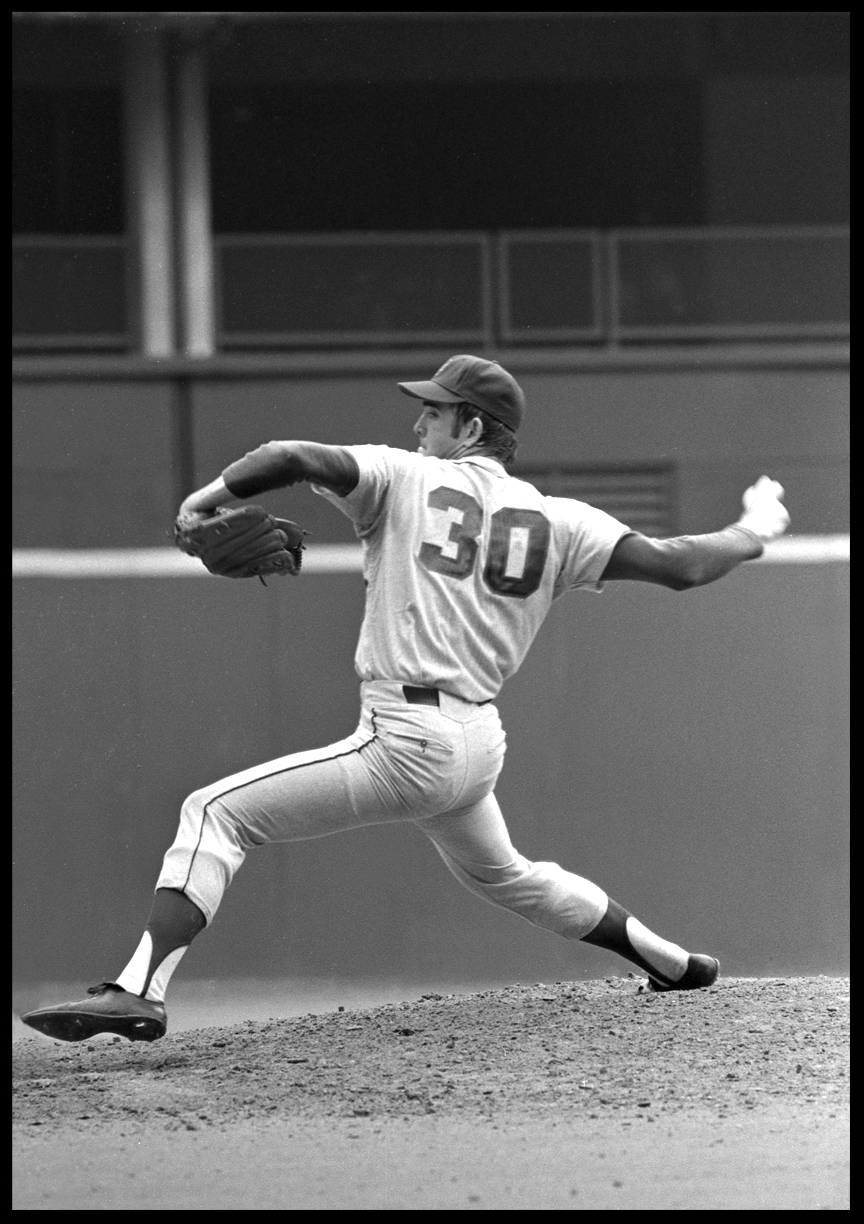 Nolan Ryan Pitching for the NY.Met's c.1970 from original 35mm negative