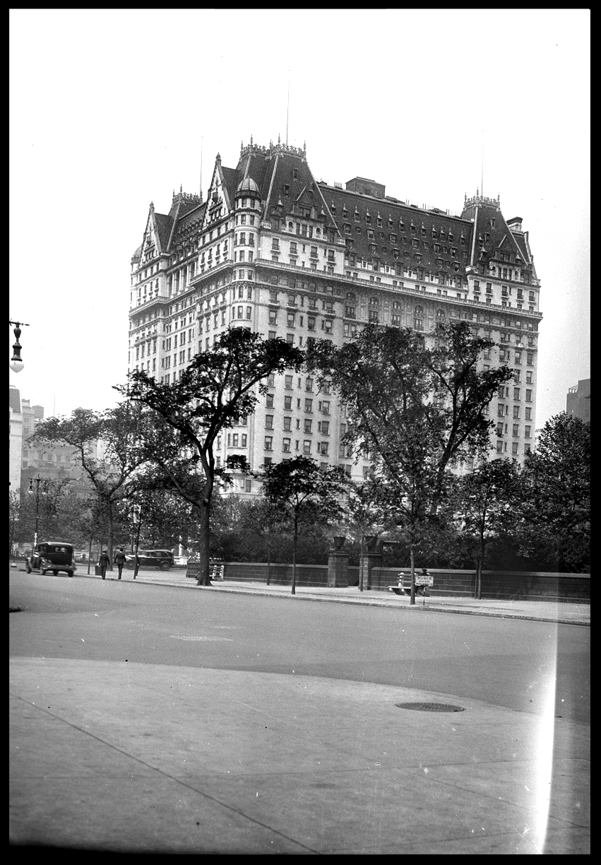 The Plaza Hotel c.1929 from the original 4x5 negative