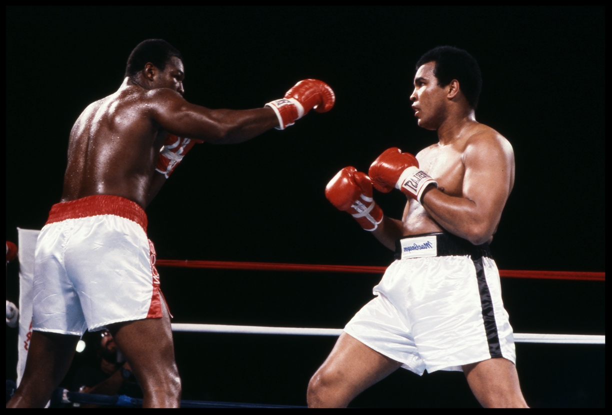Muhammad Ali vs Larry Holmes c.1980 from the original 35mm transparency