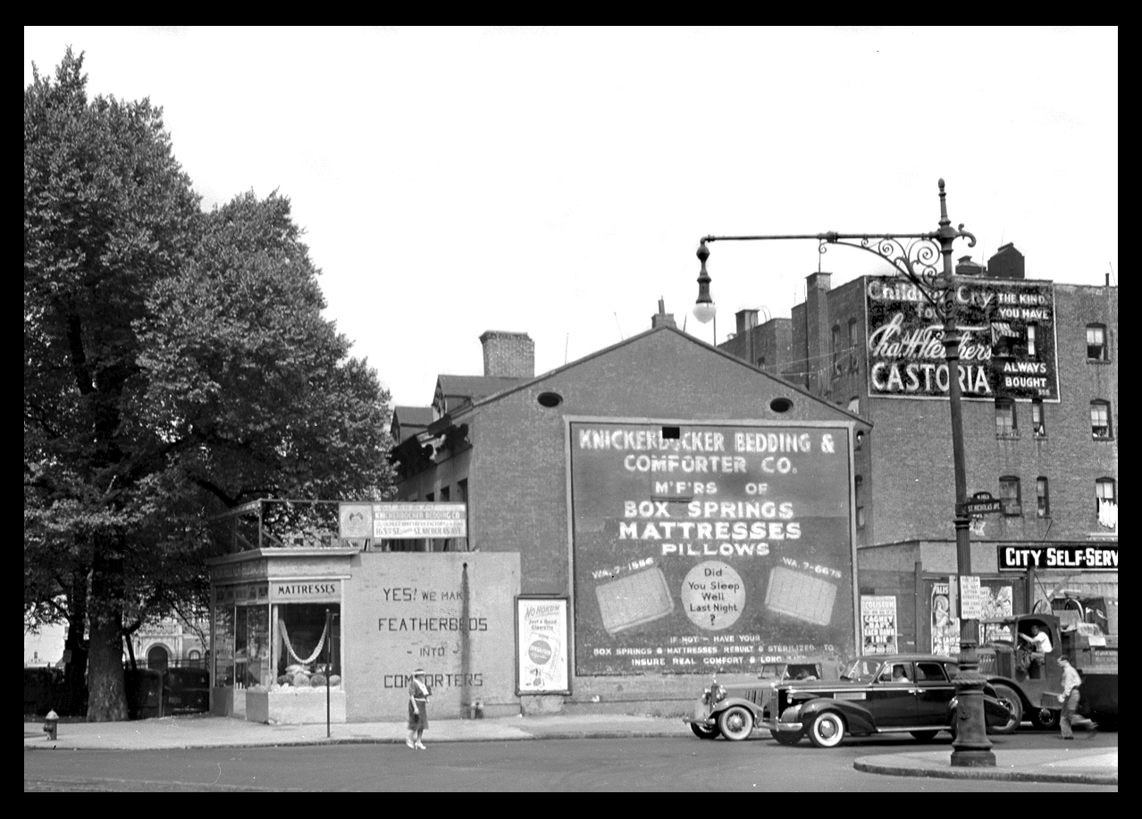 Washington Heights, St. Nicholas Ave &amp; 163St NYC, c.1939 from the original 4x5 negative