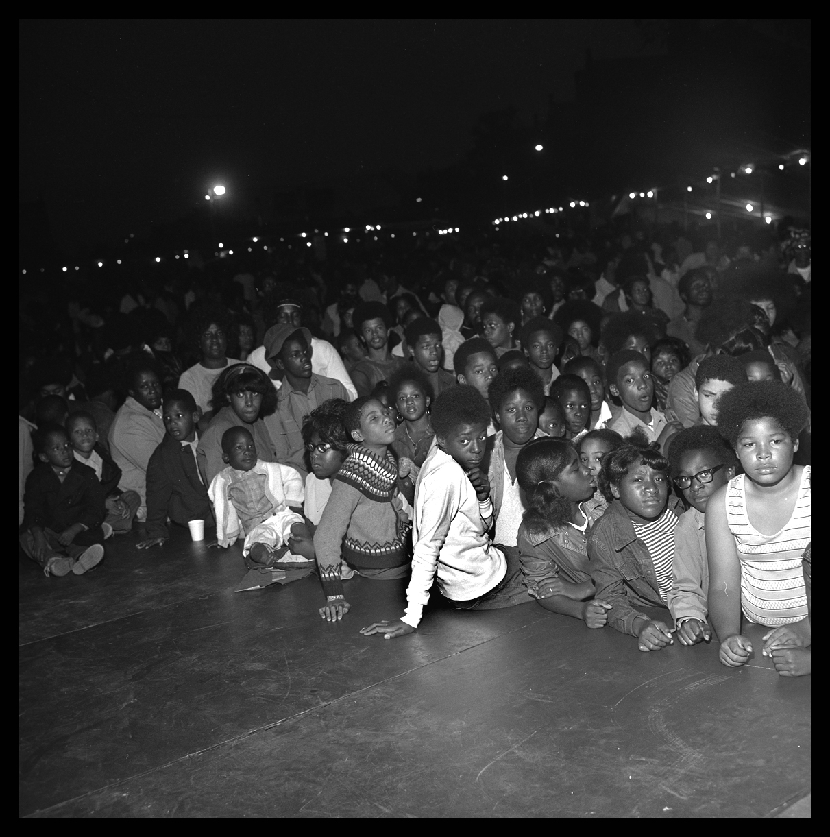 Crowd for James Brown c.1965 from original 2.25 negative