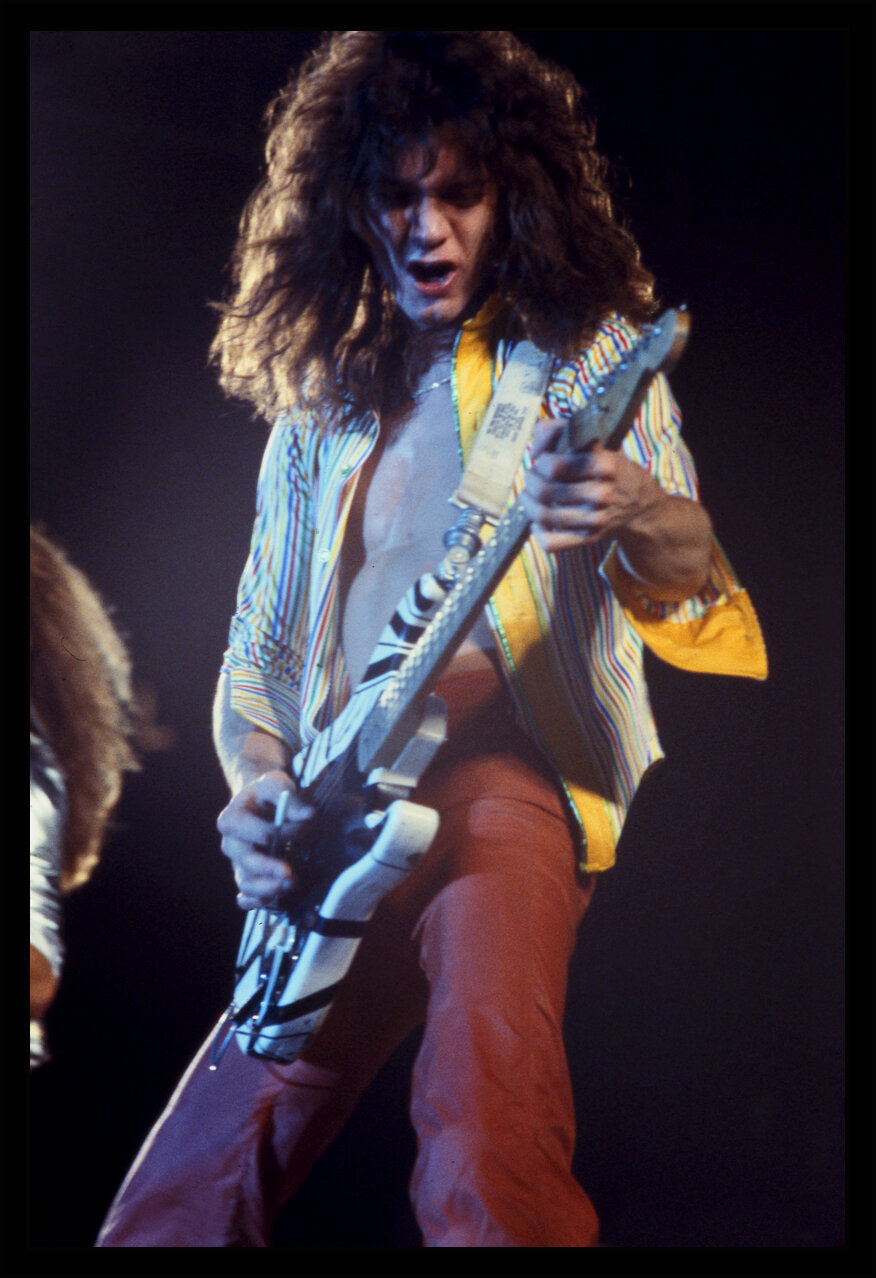 Eddie Van Halen Live Onstage c.1980 from original 35mm transparency