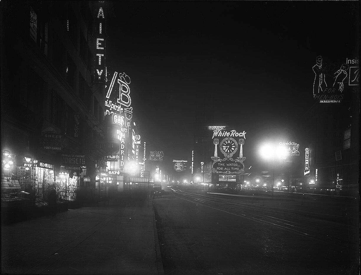 Times Square c.1911 from original 8x10 glass plate negative