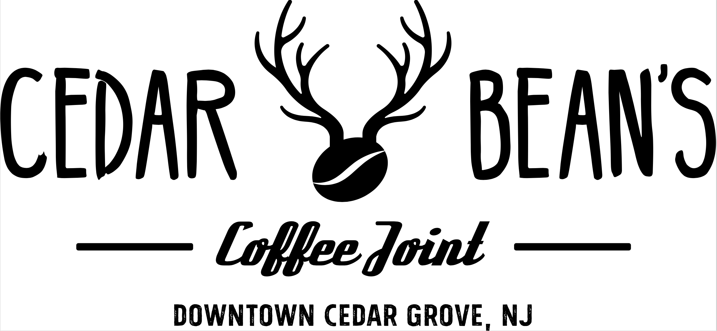 Cedar Bean's Coffee Joint, at 575 Pompton Avenue in Cedar Grove's downtown district is a spectacular small-batch coffee shop with freshly roasted, unique third-wave artisan coffee beans, triple-filtered nitro cold brews, as well as teas & drinks. Reclaimed wood accents and concrete countertops recall a vintage explorer's club or hunting lodge. We serve a selection of breakfast, lunches and snacks.