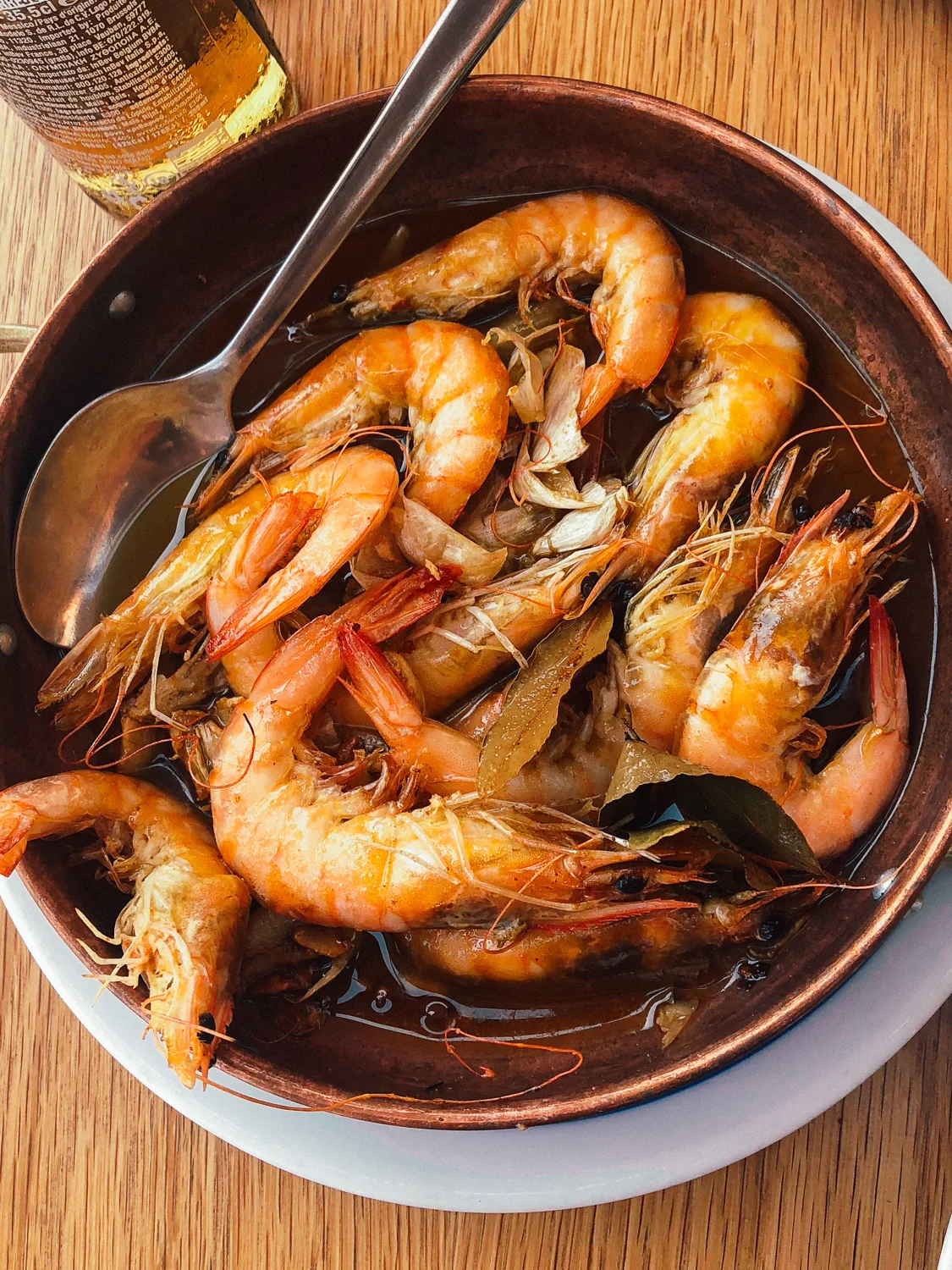 “Bar da Praia was great for a drink, boiled head on shrimp and a view. Then to our main destination, Lagos”.