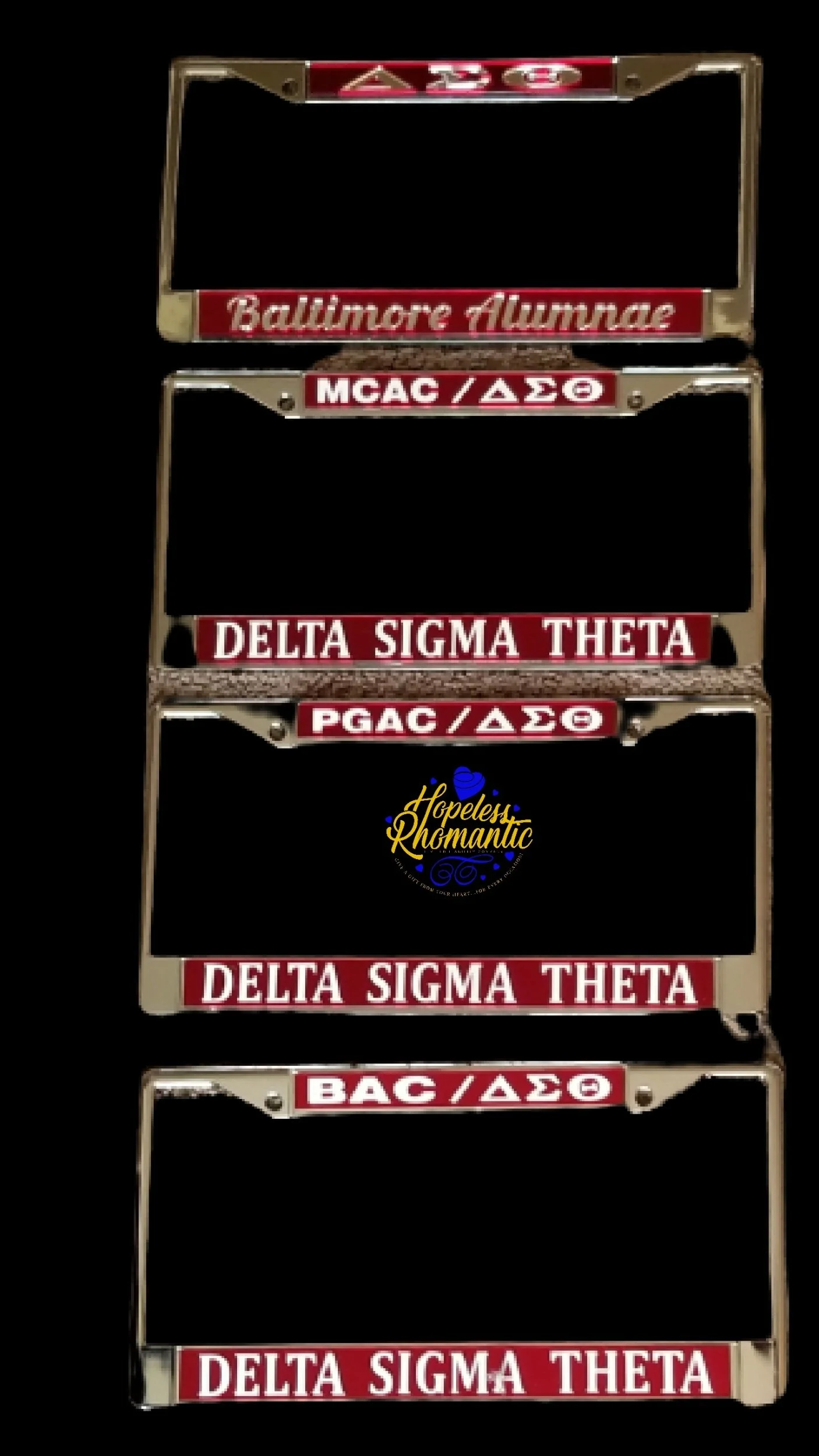 DST License Plate- Delta Sigma Theta License Plate Frame- DST 1913 Car Tag