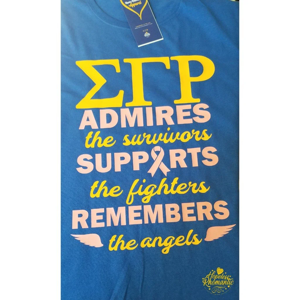 SGRho Breast Cancer Shirt- Sigma Gamma Rho Breast Cancer Shirt