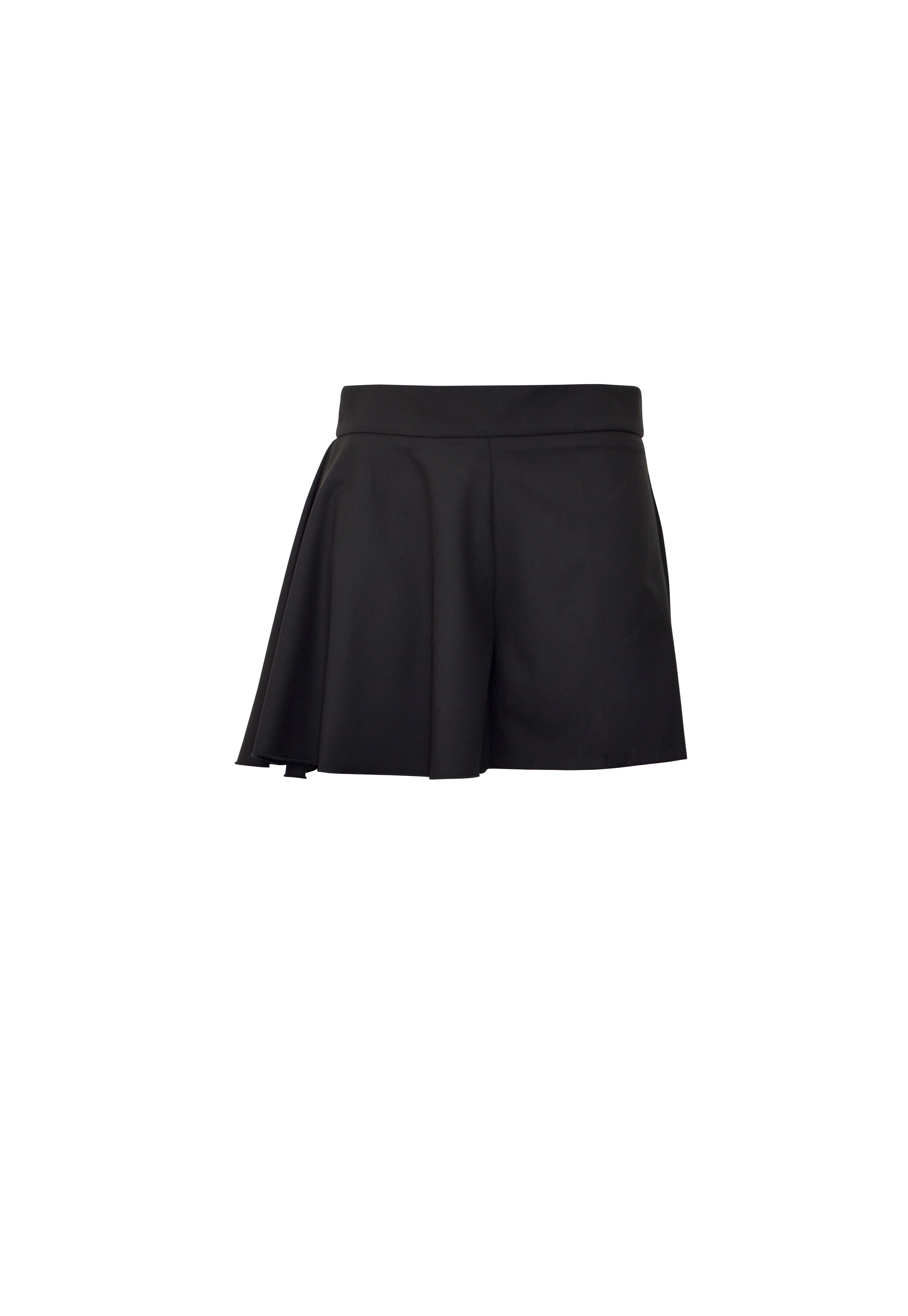 Asymmetric Black Shorts