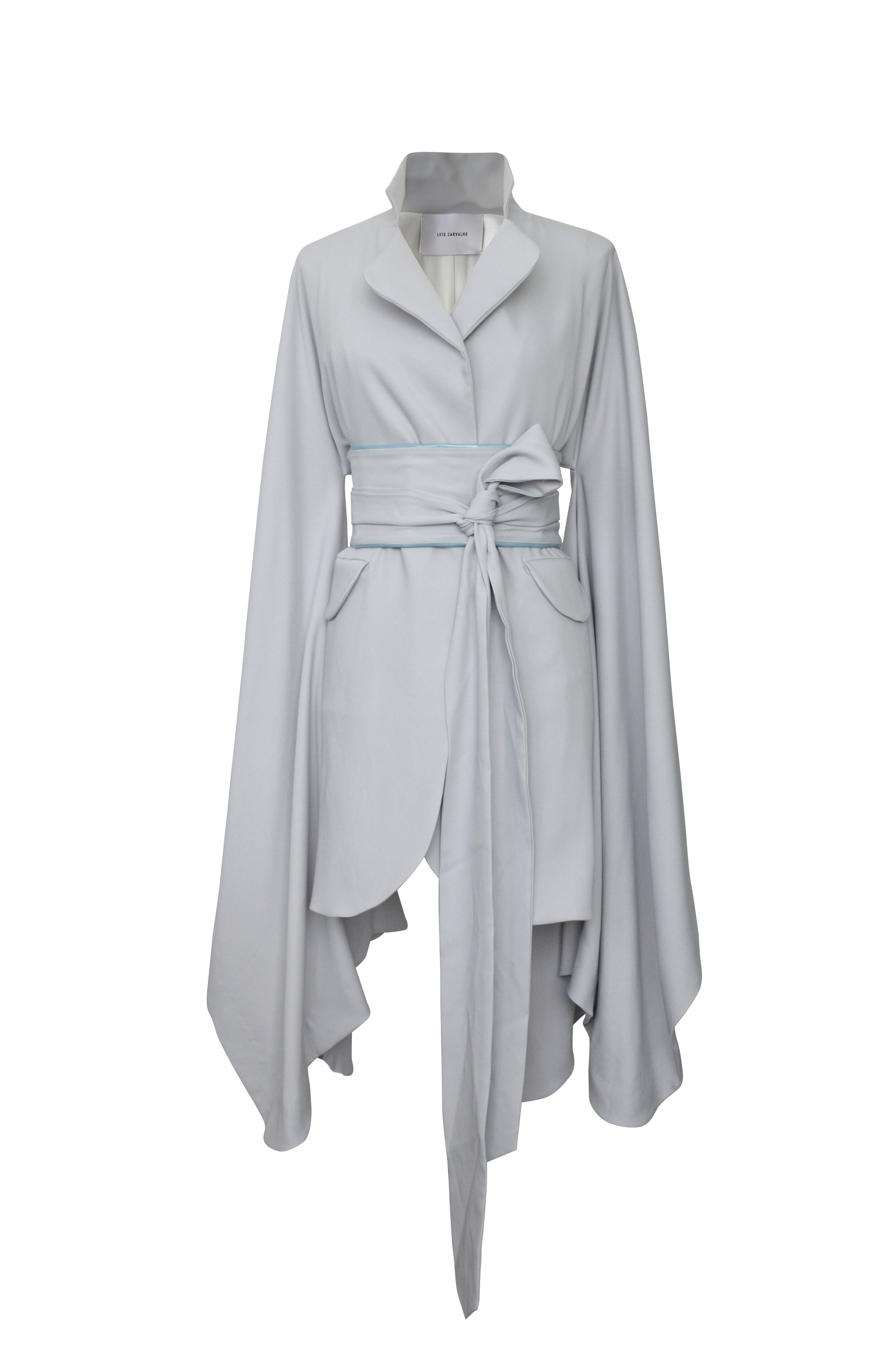Kimono Blazer Grey Belted Dress