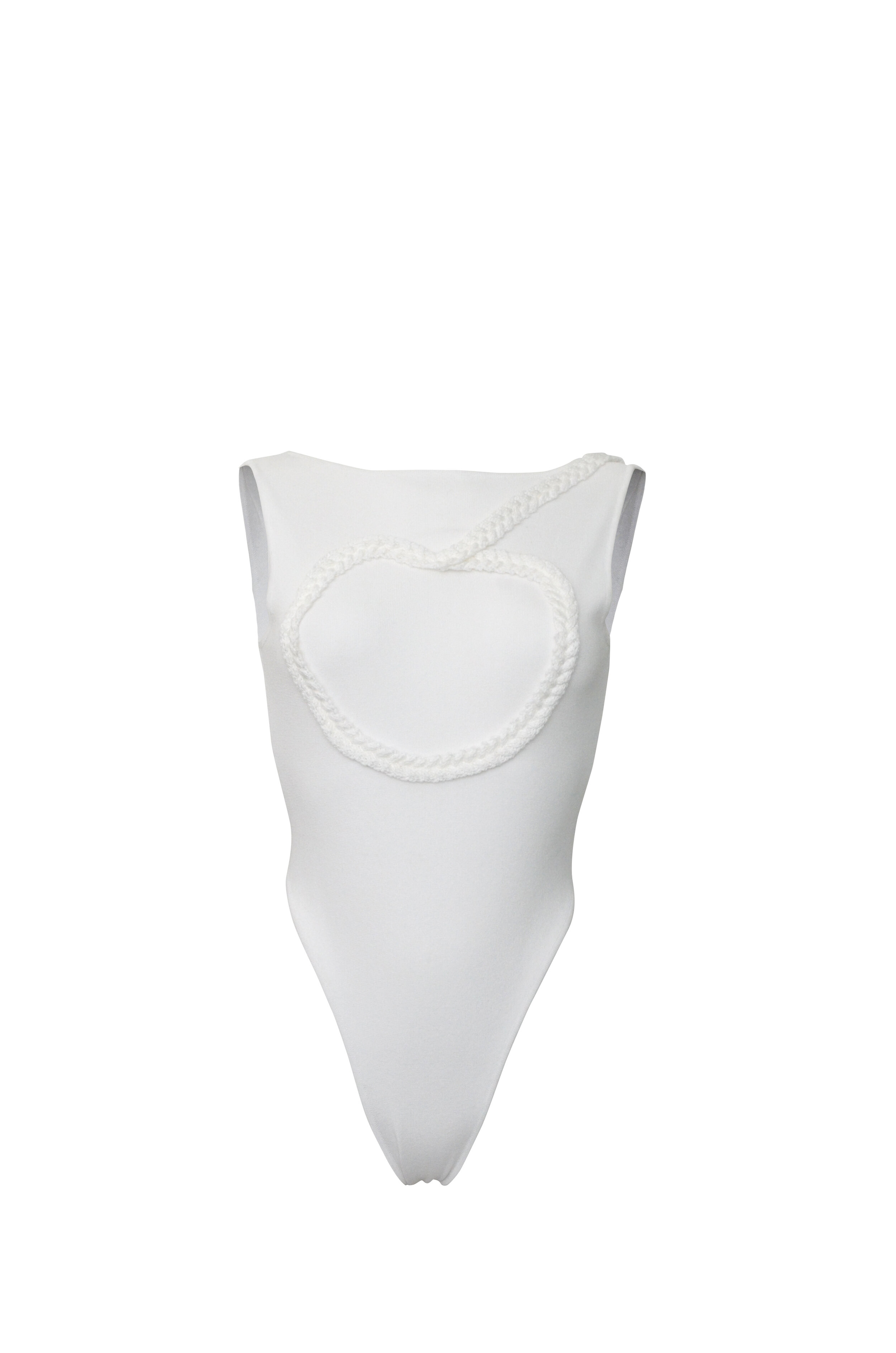 White Body with Braid Detail