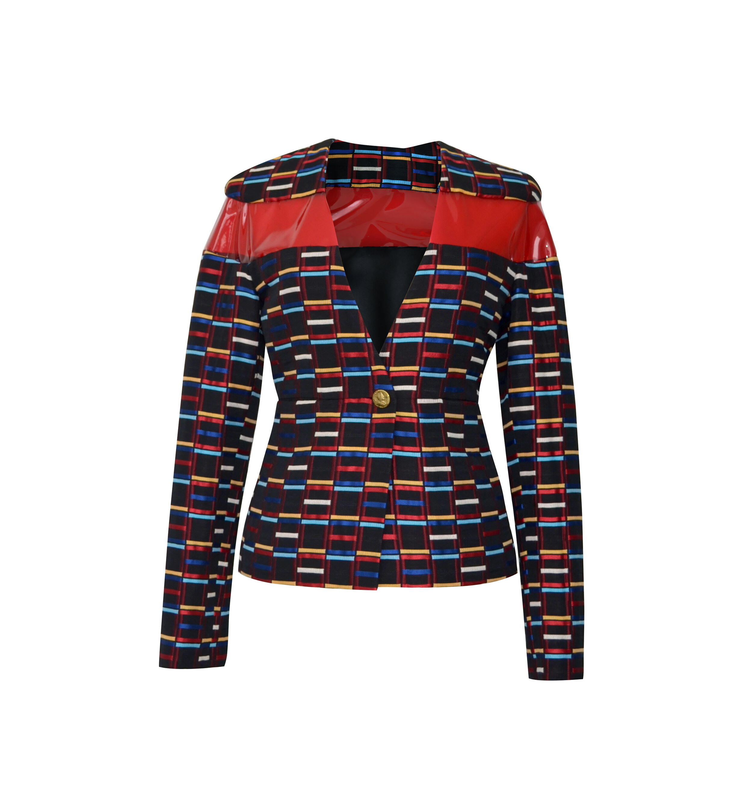 Colours Blazer with Vinyl Detail