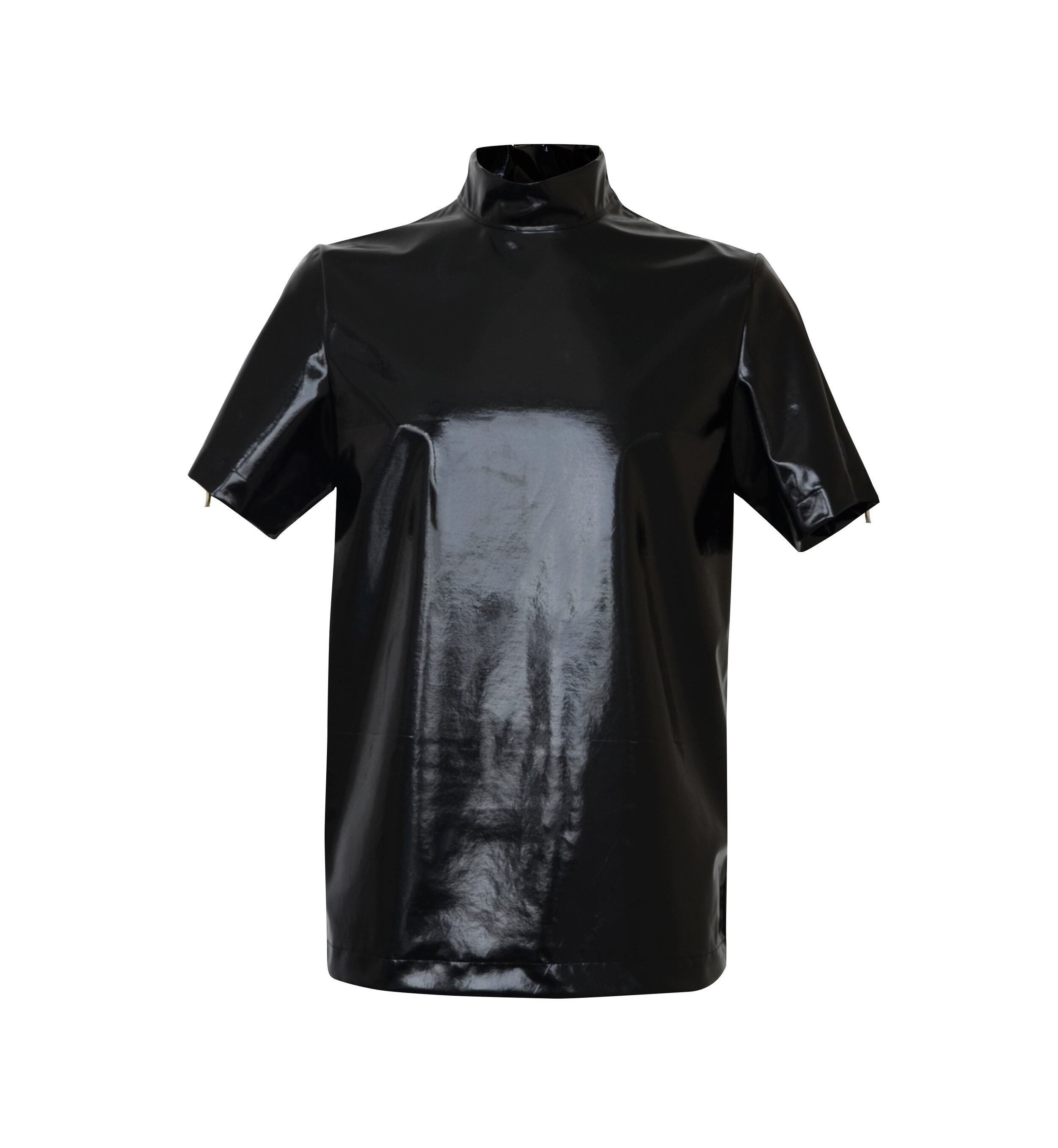 High Neck Vinyl Tshirt