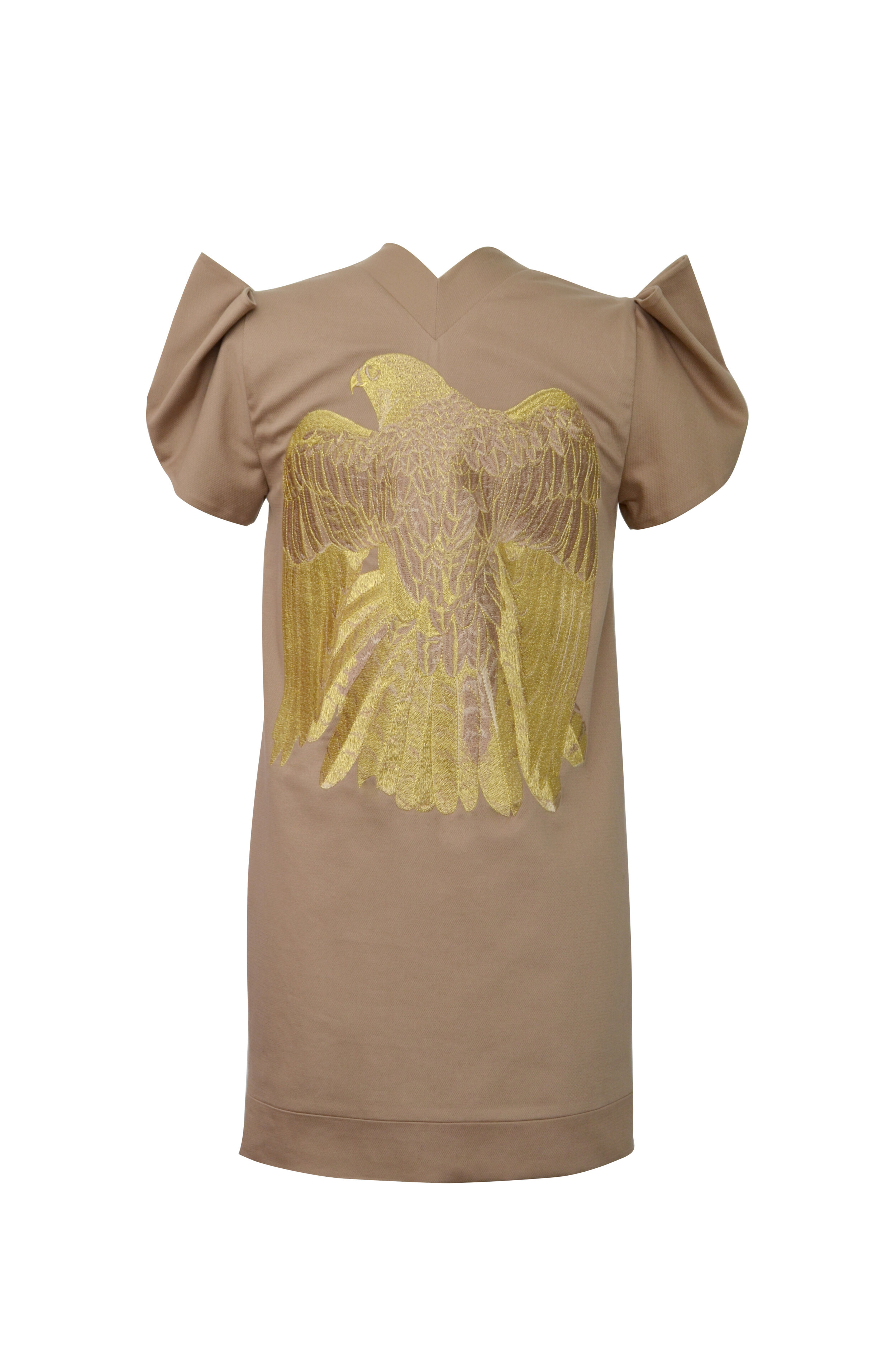 Eagle Embroidery Back Dress