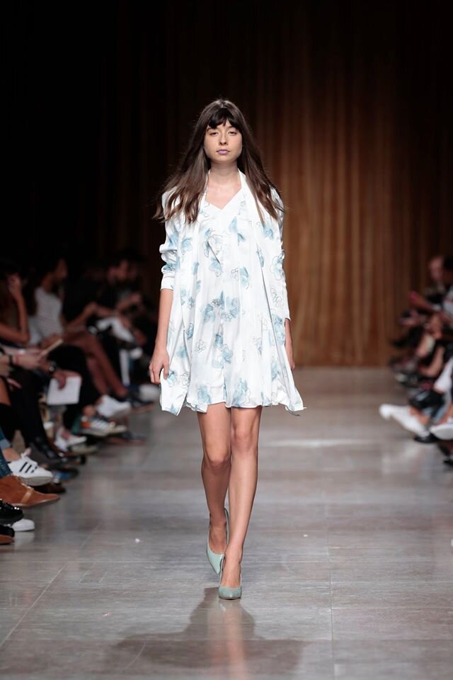 Short Print Flower Dress