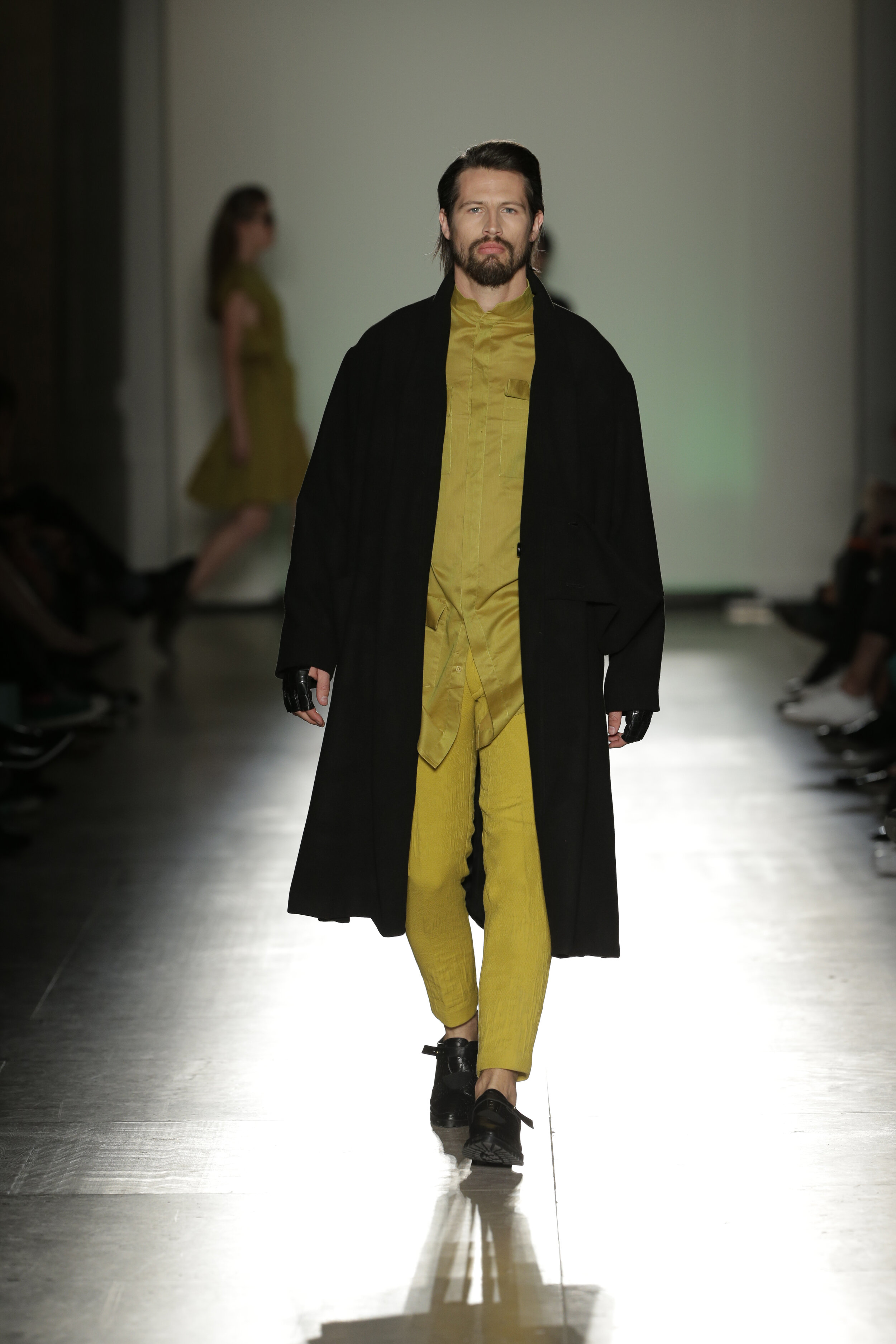 Skinny Mustard Trousers