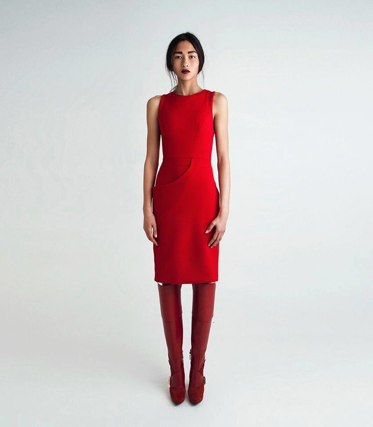 Red Midi Dress