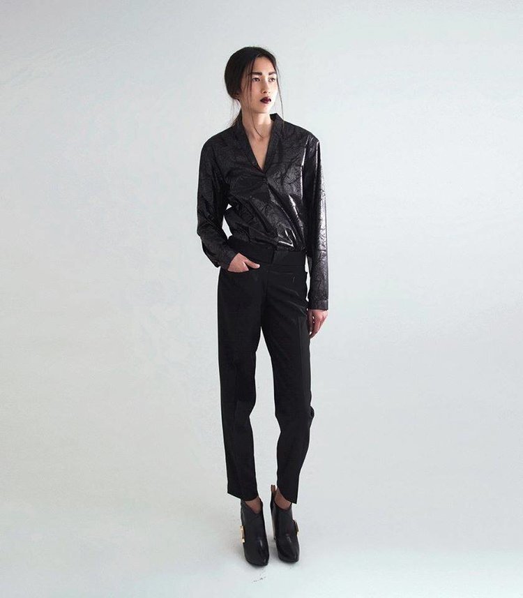 Black Slim Trousers