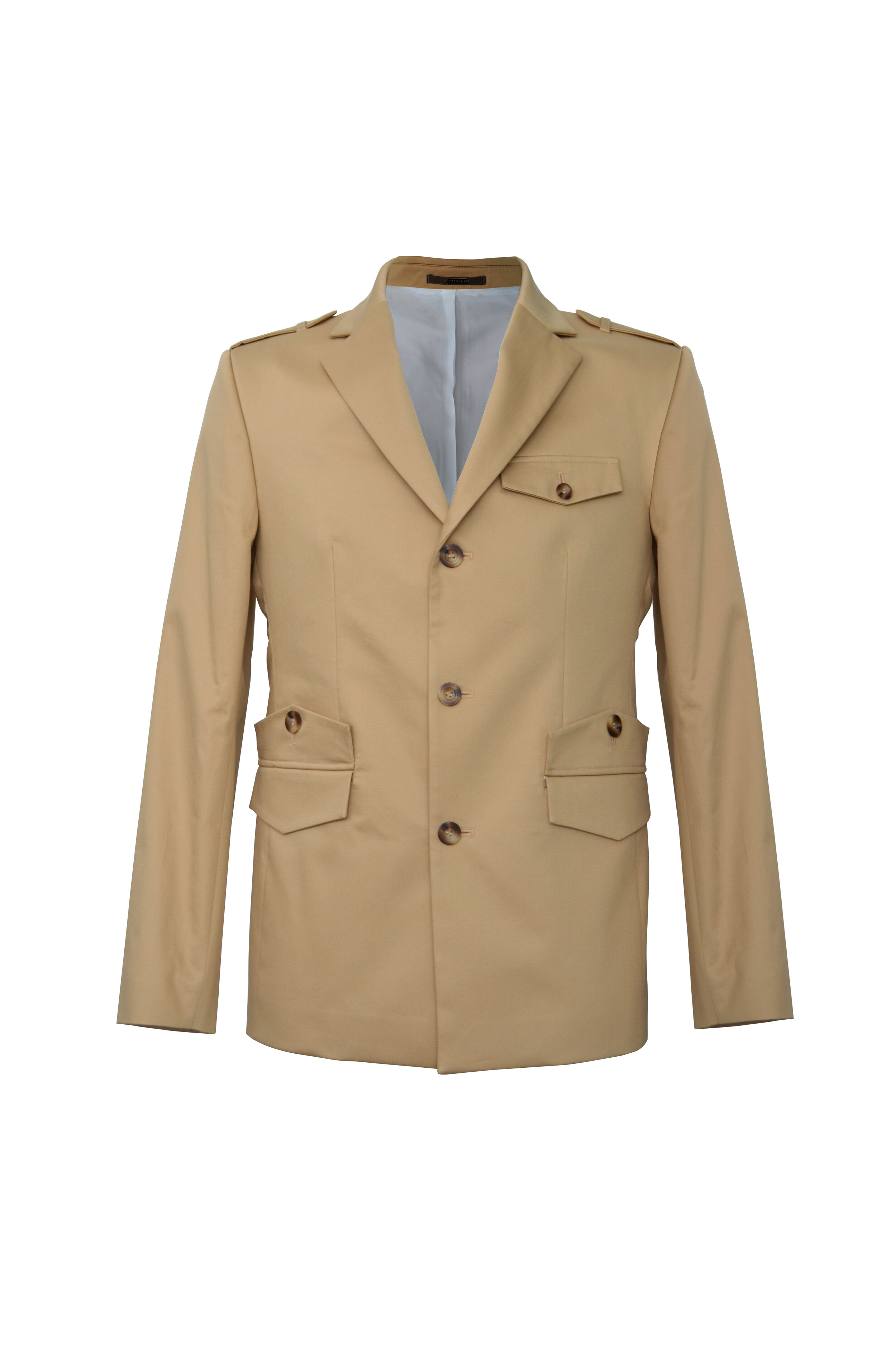 Bege Blazer with Flaps