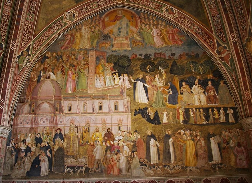 Andrea da Firenze Triumph of the Church c.1368 fresco