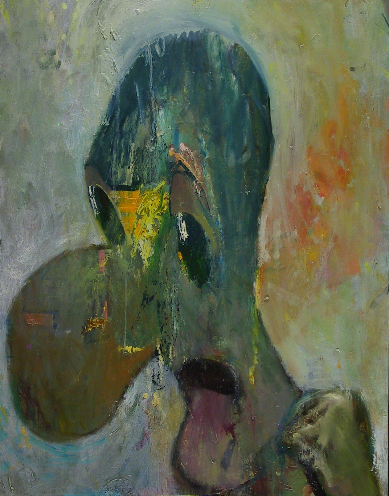 The Old Fool (Lament for My Country)  2021  oil on canvas  28" x 22"