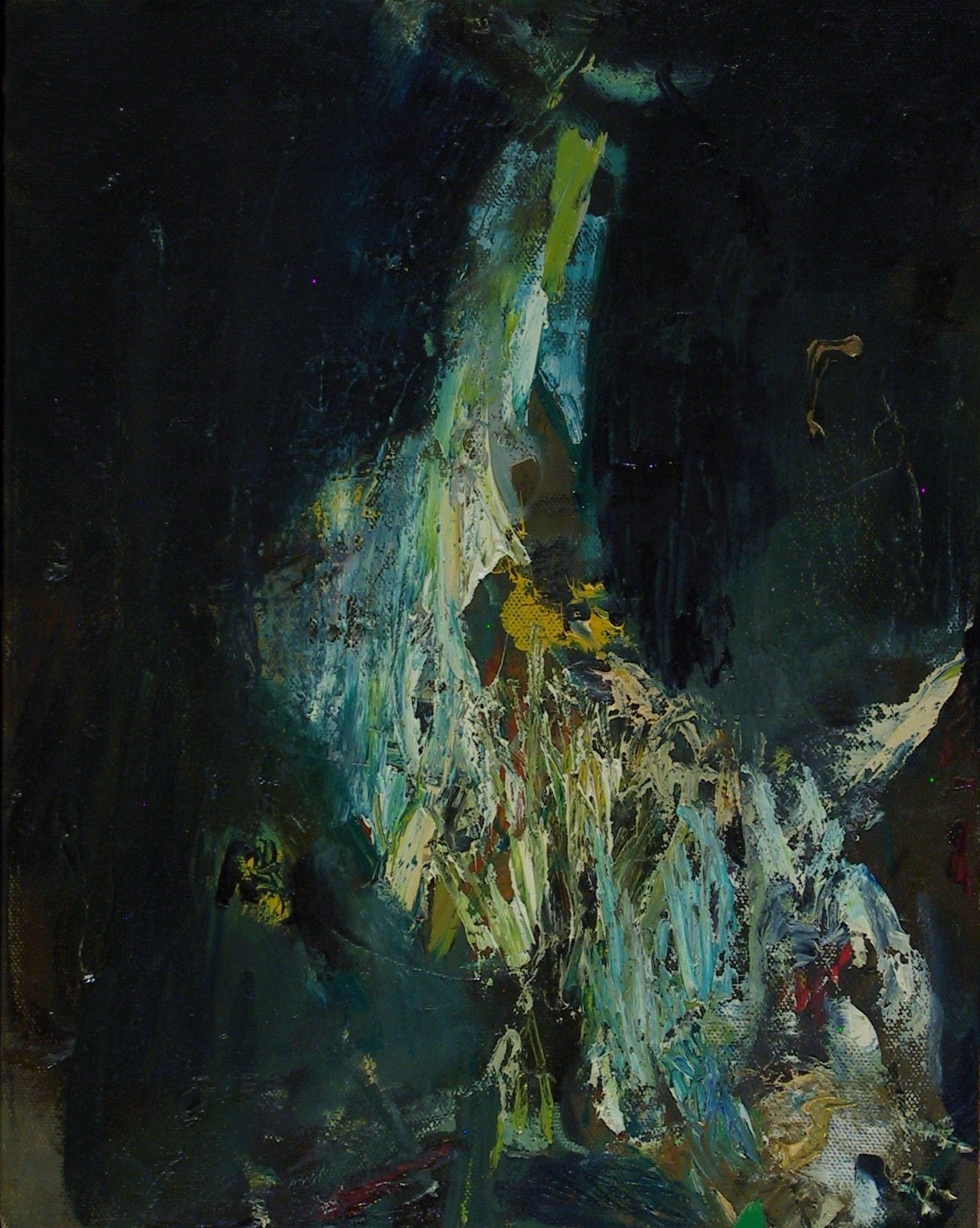 Night Rabbit  2022  oil on canvas  14" x 11"