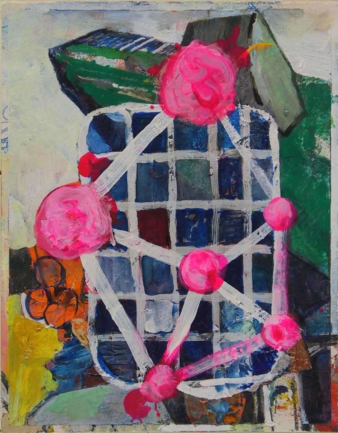 A Touch of Vice  2025  mixed media on paper