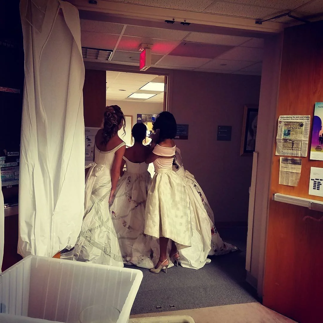 Backstage at Bride at the Museum