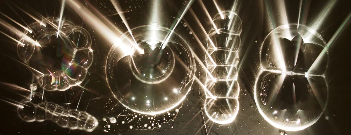 This image was created by our very own Peter Wang using bubbles, a desk surface, and what I can only assume was an incredible amount of patience!