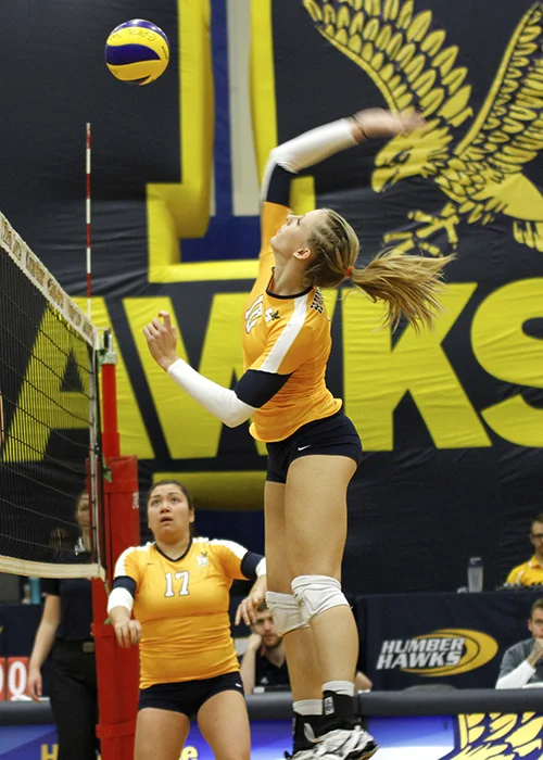 Kelly Nyhof - National Team member, CCAA Player of the Year, CCAA All-Canadian.