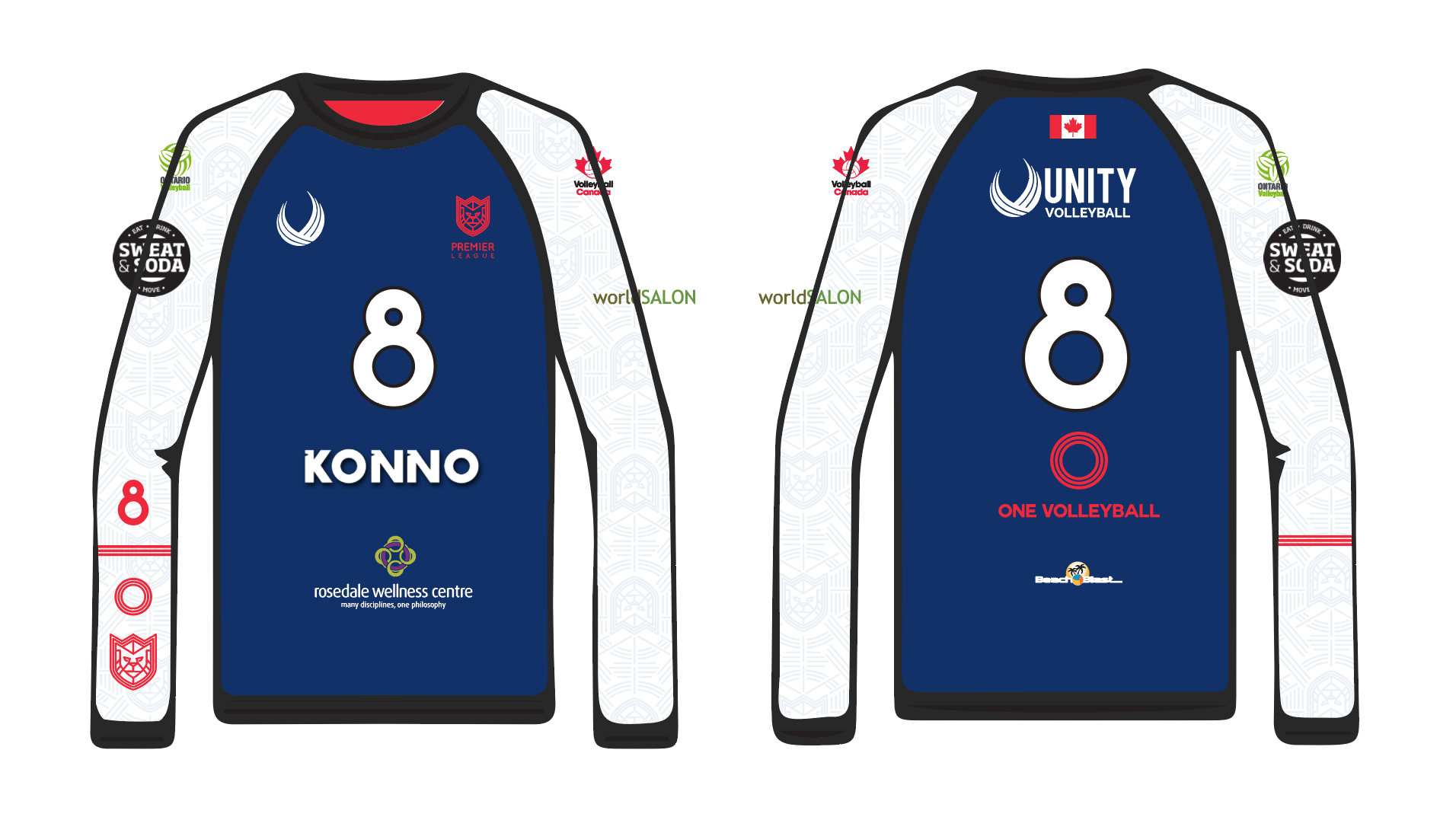 Sample 2019 Jersey with sponsor logo placements
