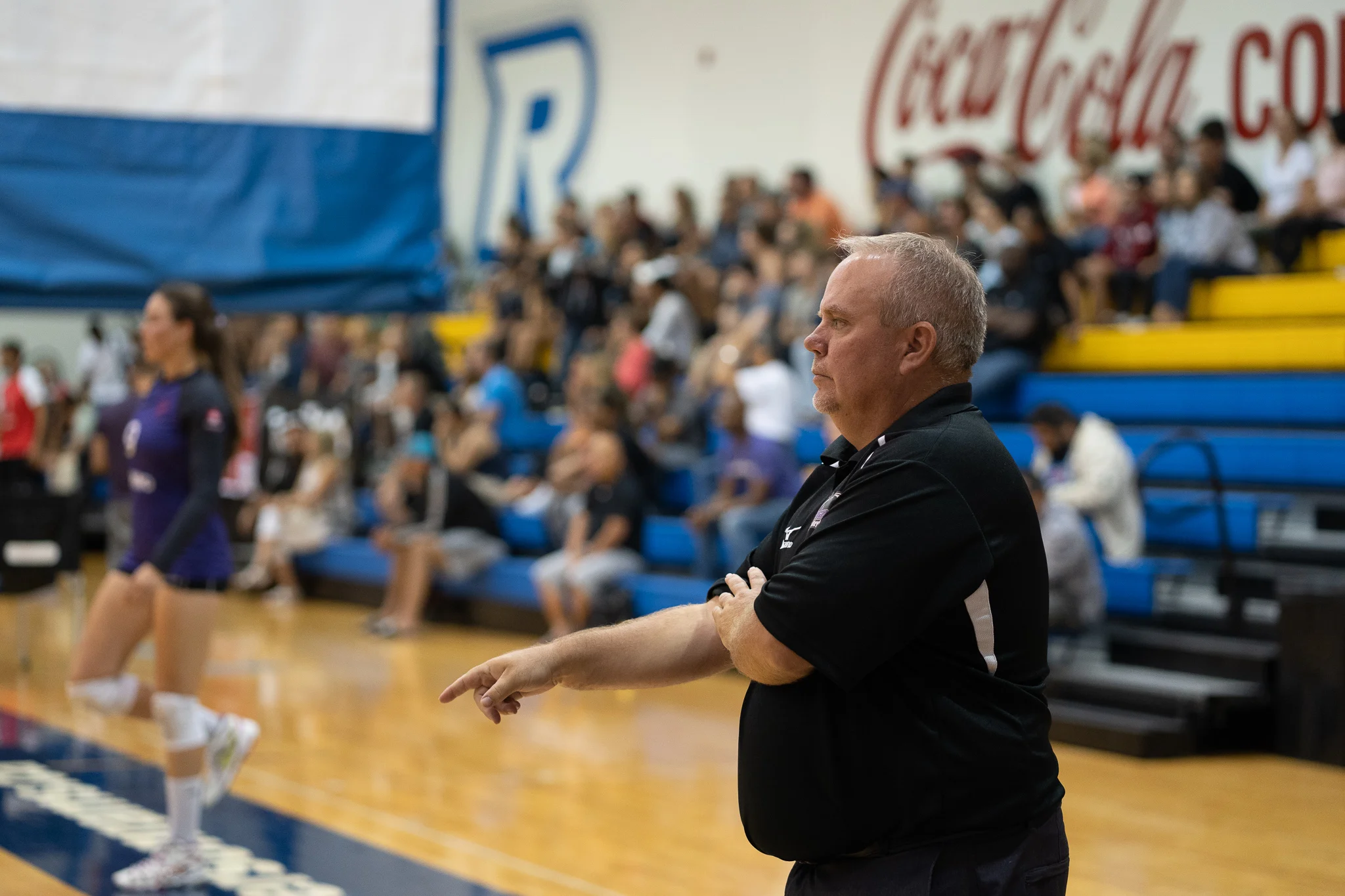 Chris Wilkins coaching the Galaxy All-Stars during the 2019 season