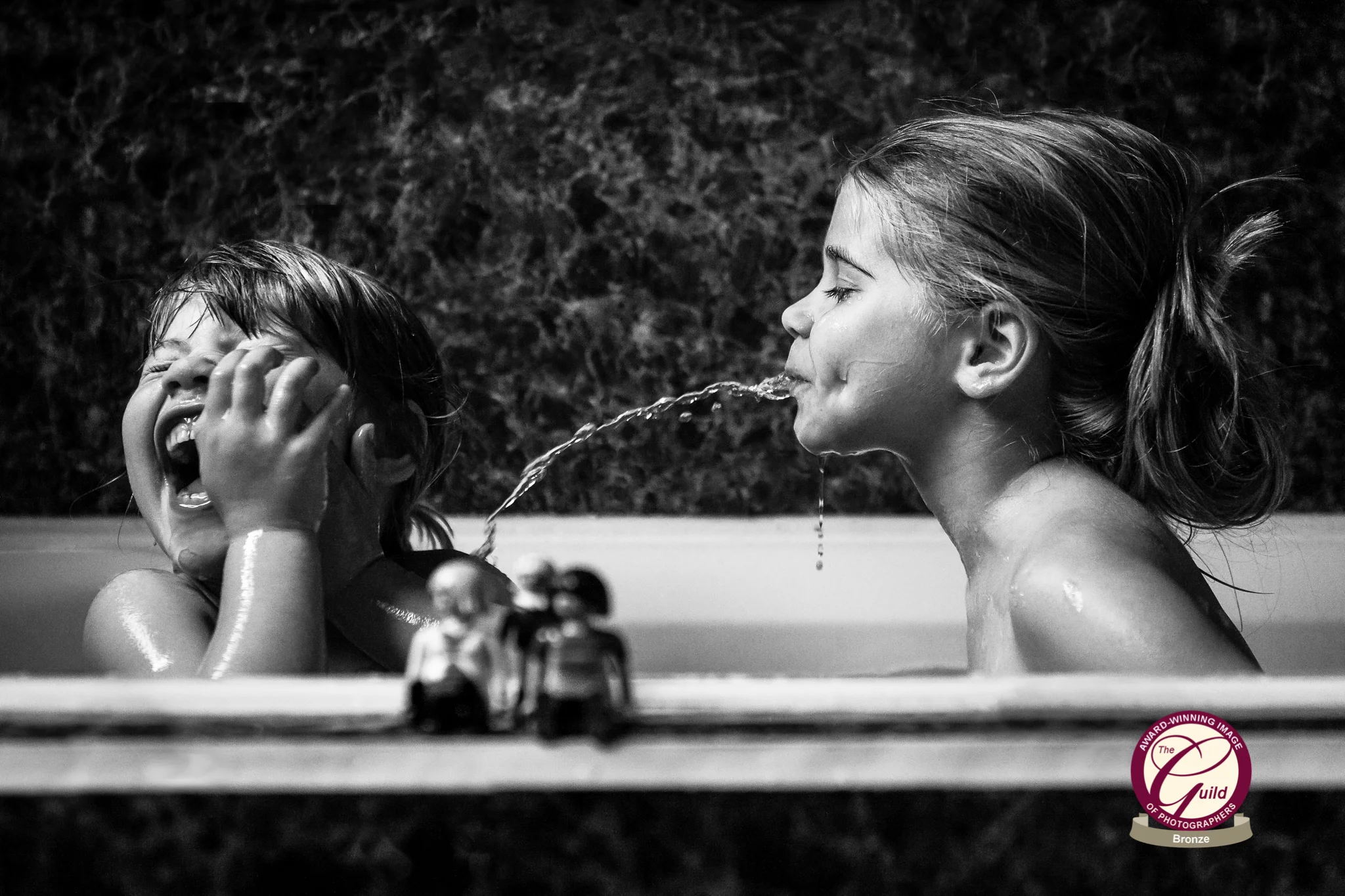 My girls enjoying bath time...