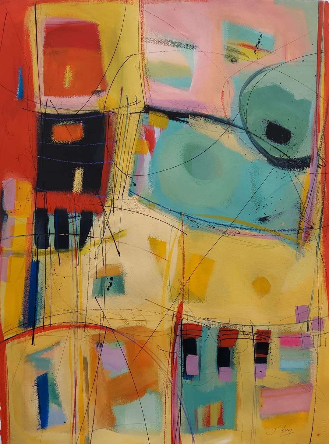 Yellow and Red, Dream Series (Sold)