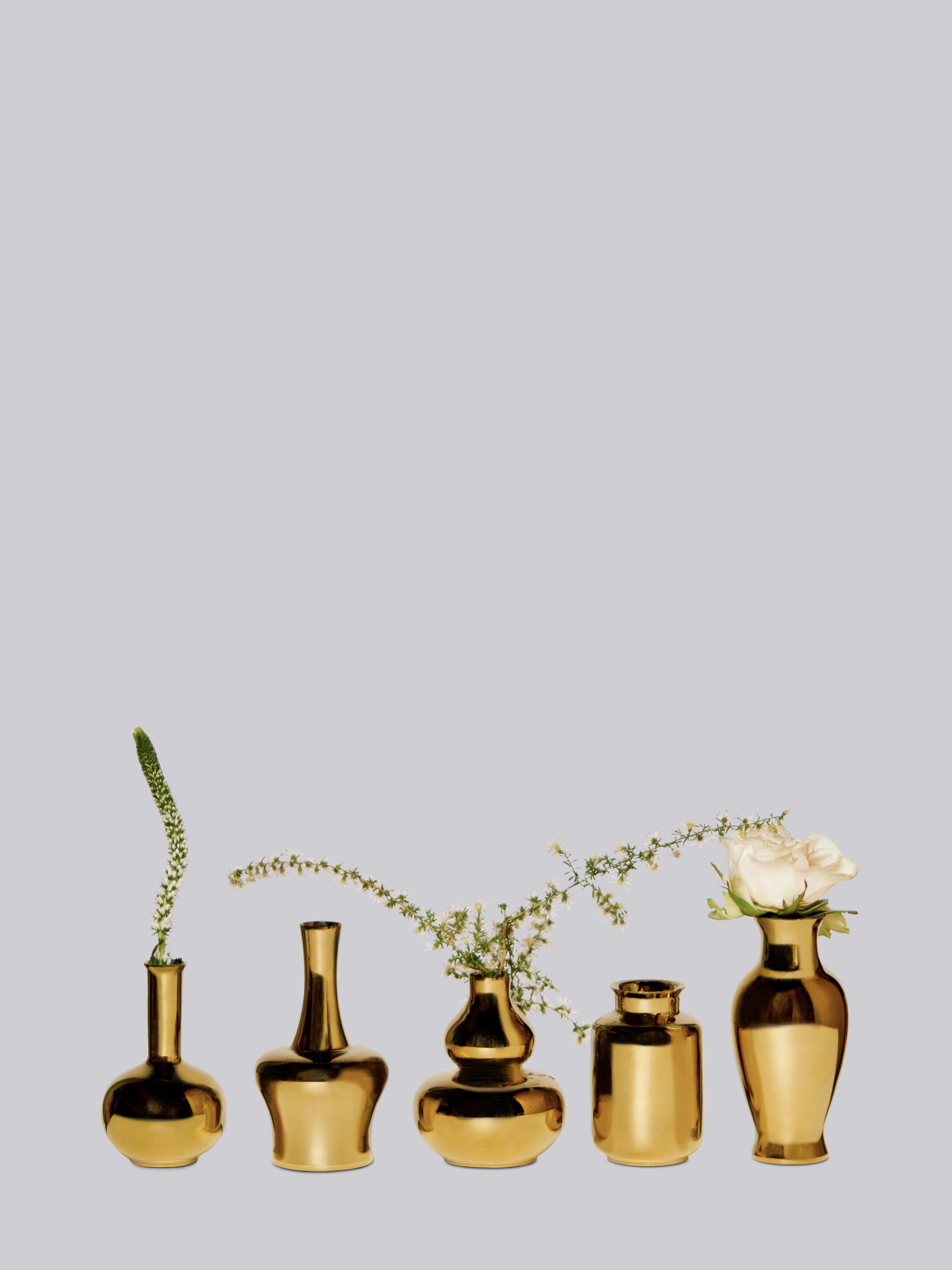 METALLIC GOLD MINI VASE