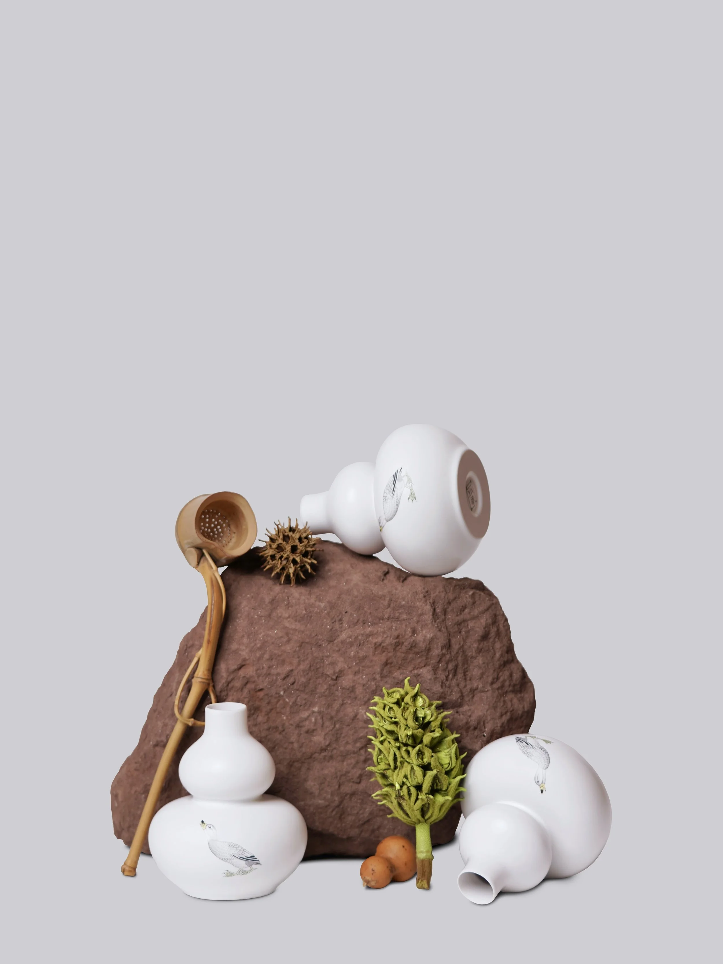 HAND PAINTED DUCK MINI VASE 4 (MV4HP-DK)