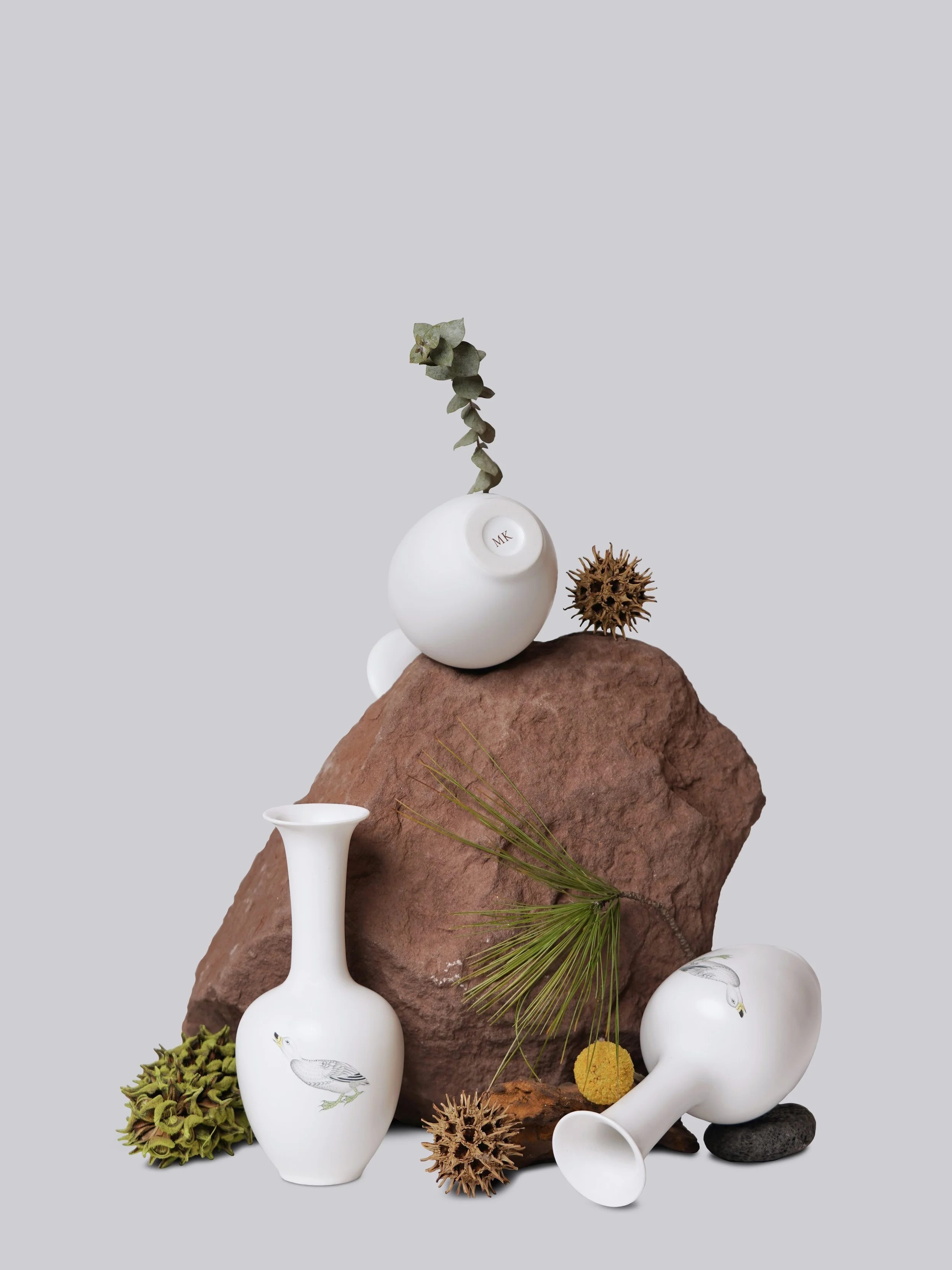 HAND PAINTED DUCK MINI VASE 8 (MV8HP-DK)