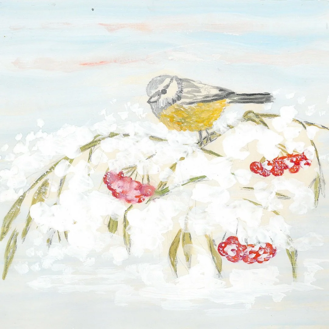 Paintings from the original batch of Kaiho artwork, before the layout moved towards abstractions and we decided on art that been done in a paper marbling technique (ebru). All these works are by Galina Belova, grandmother of Kauan frontman Anton.

Ka