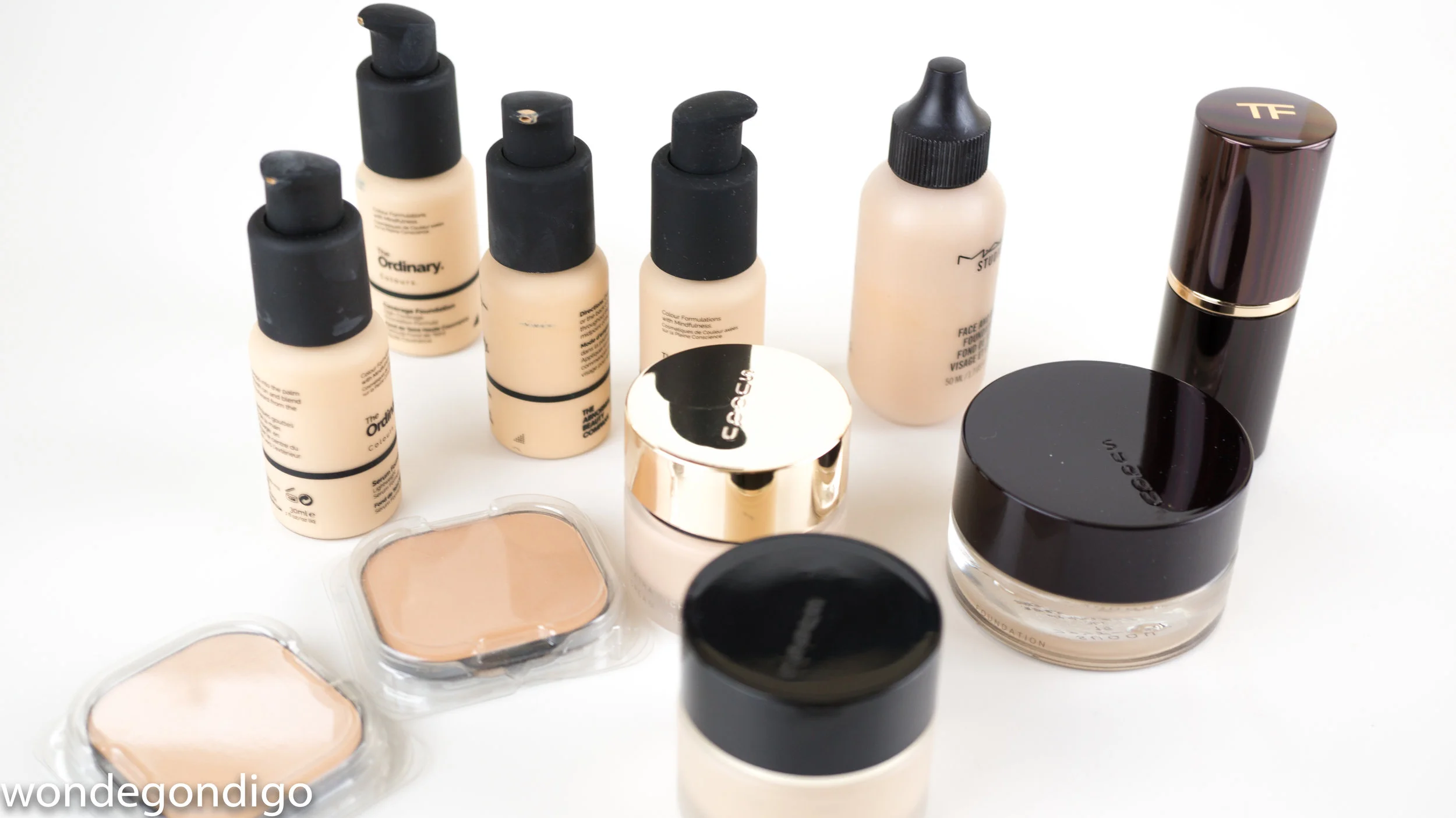 I've been culling my foundation over the recent year or so (except now for this crazy explosion of The Ordinary ones) that I'm down to a handful of favorite. (I do admit I may have backups of several of these foundation. :) )