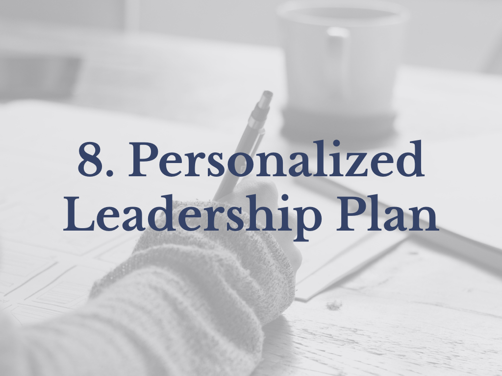 Lesson 8: Personalized Leadership Plan