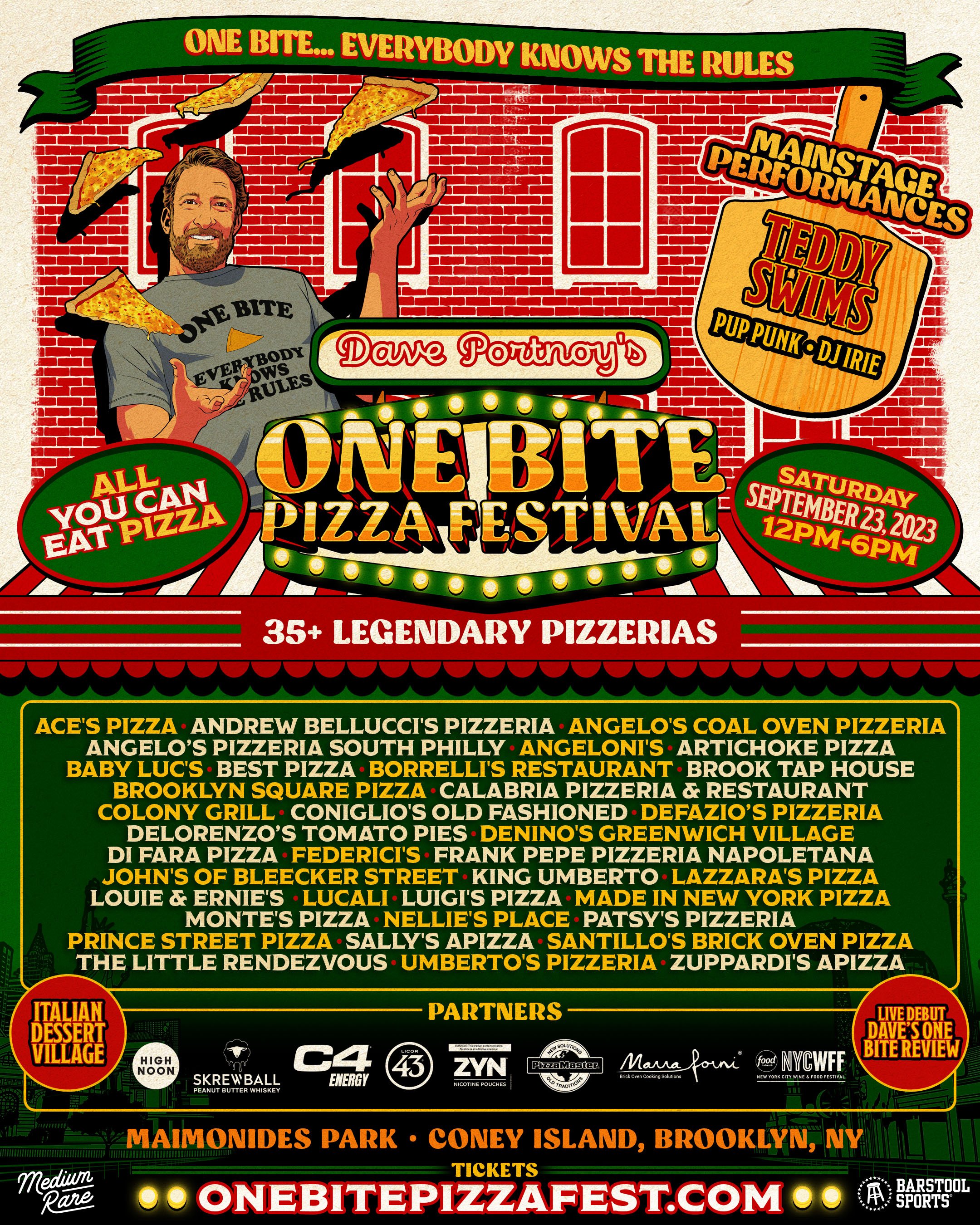 Dave Portnoy's One Bite Pizza Festival — Medium Rare