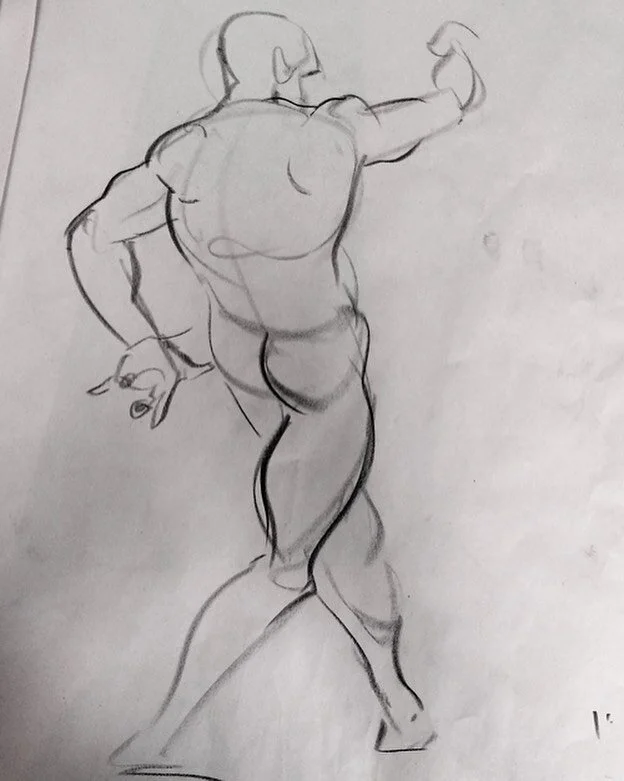 Figure Drawing, 1 minute. Liked this guy, had a little flair to him.
.
.
#lifedrawing #figuredrawing #conte #newsprint #1minutepose #artistsoninstagram #art #fineart #sketch #doodle #model