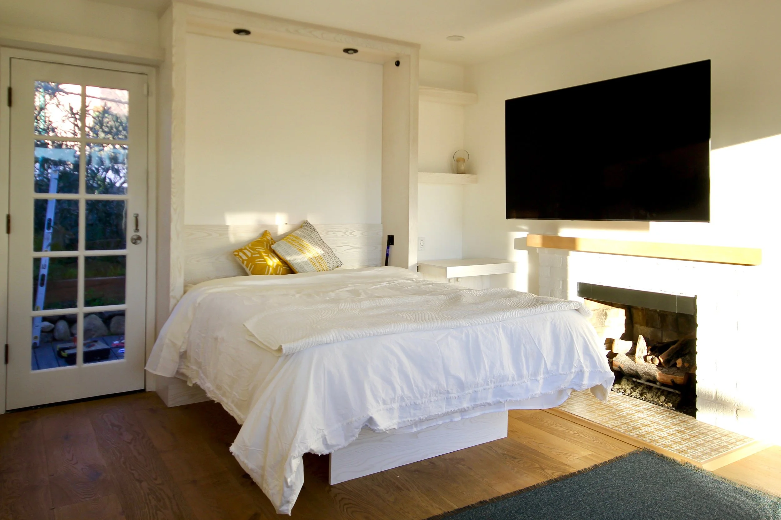 Recent Commission: White-washed Ash Murphy Bed
