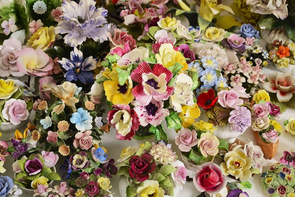 Louise Saxton, Porcelain Garden (detail) , 2015