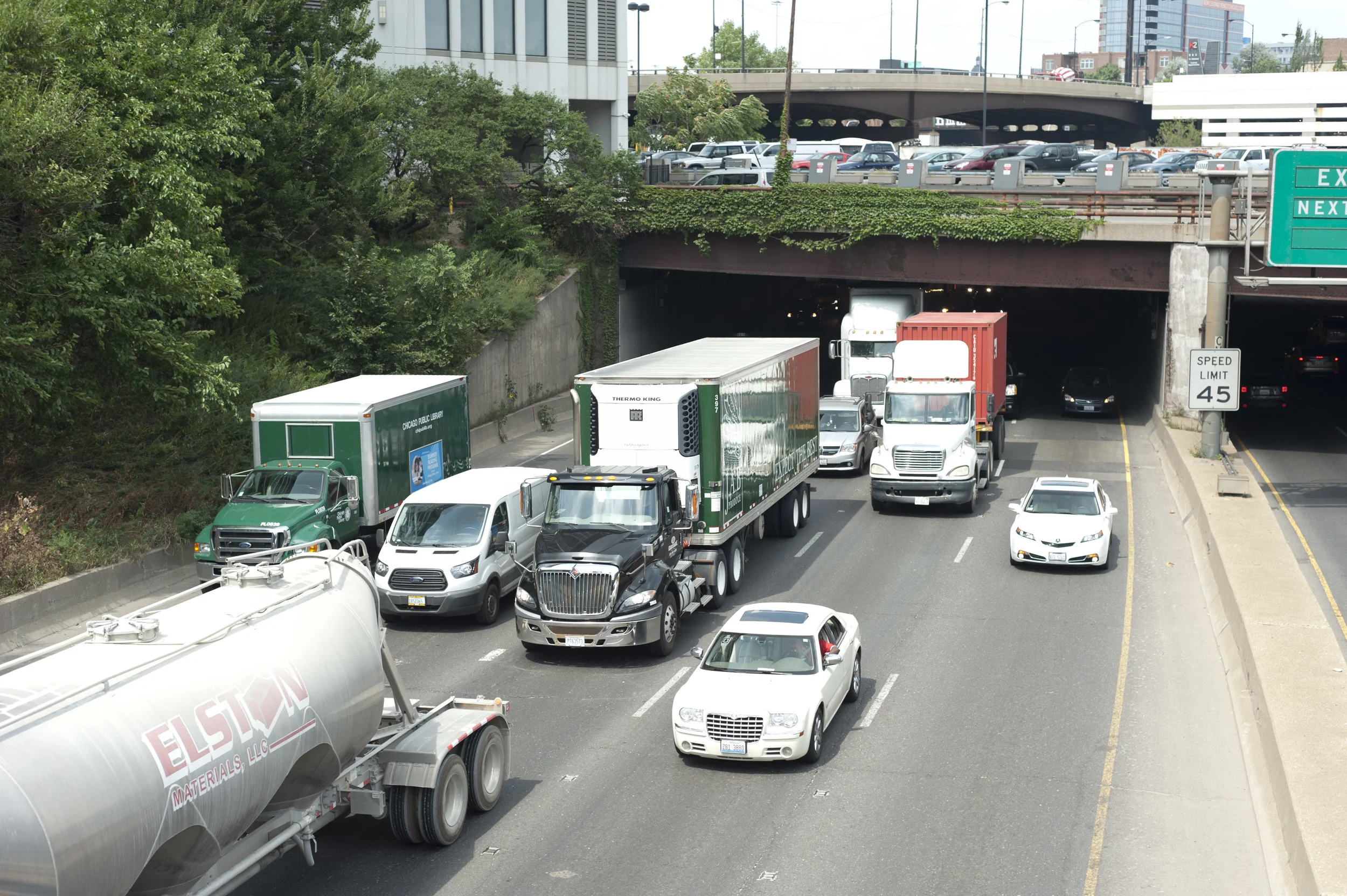 Chicago traffic... still not used to this!