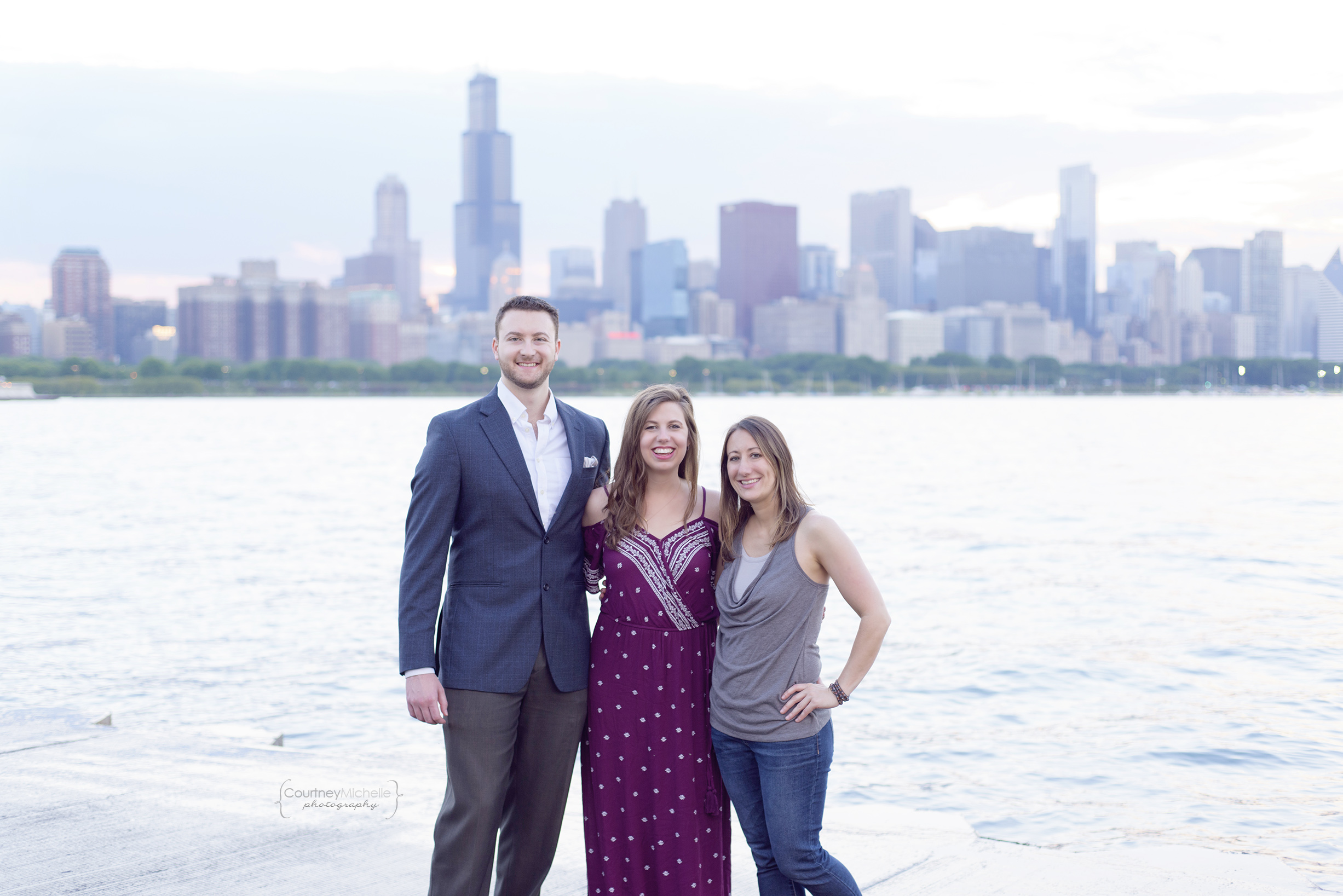 We asked a passerby to take a photo of the three of us and the girl thought we were taking prom photos! 