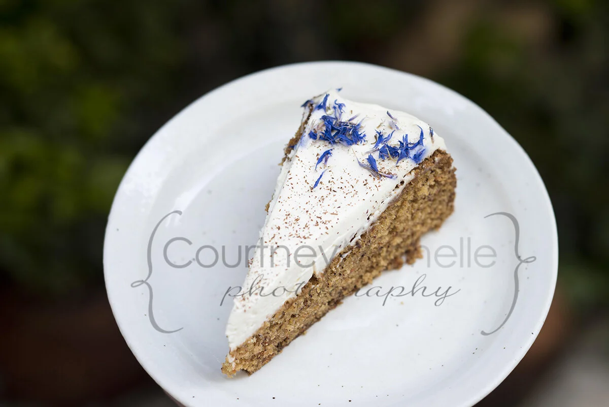 lavender cake at fragments cafe in paris