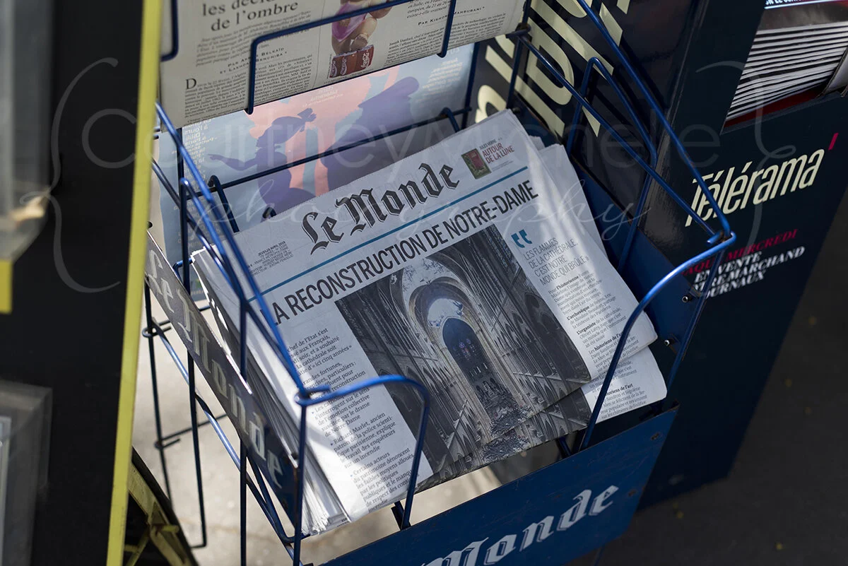 newspaper after the notre dame fire